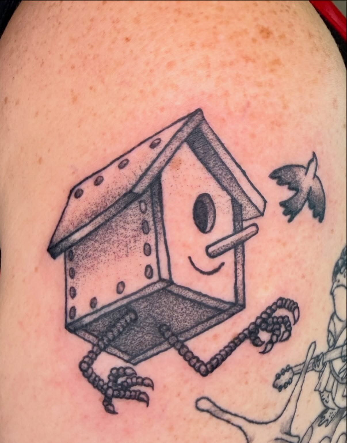 Tattoo by @pollenpowder — dotwork