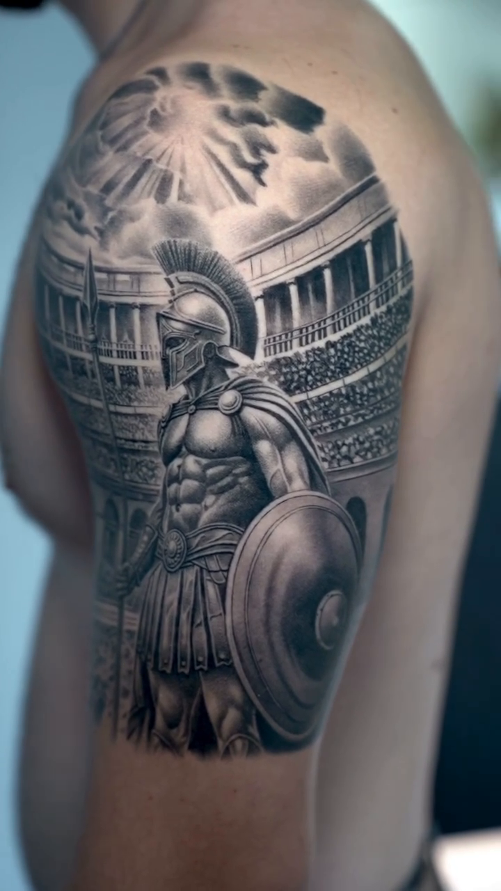 Tattoo by @jfrancistattoo — realism, black_and_grey