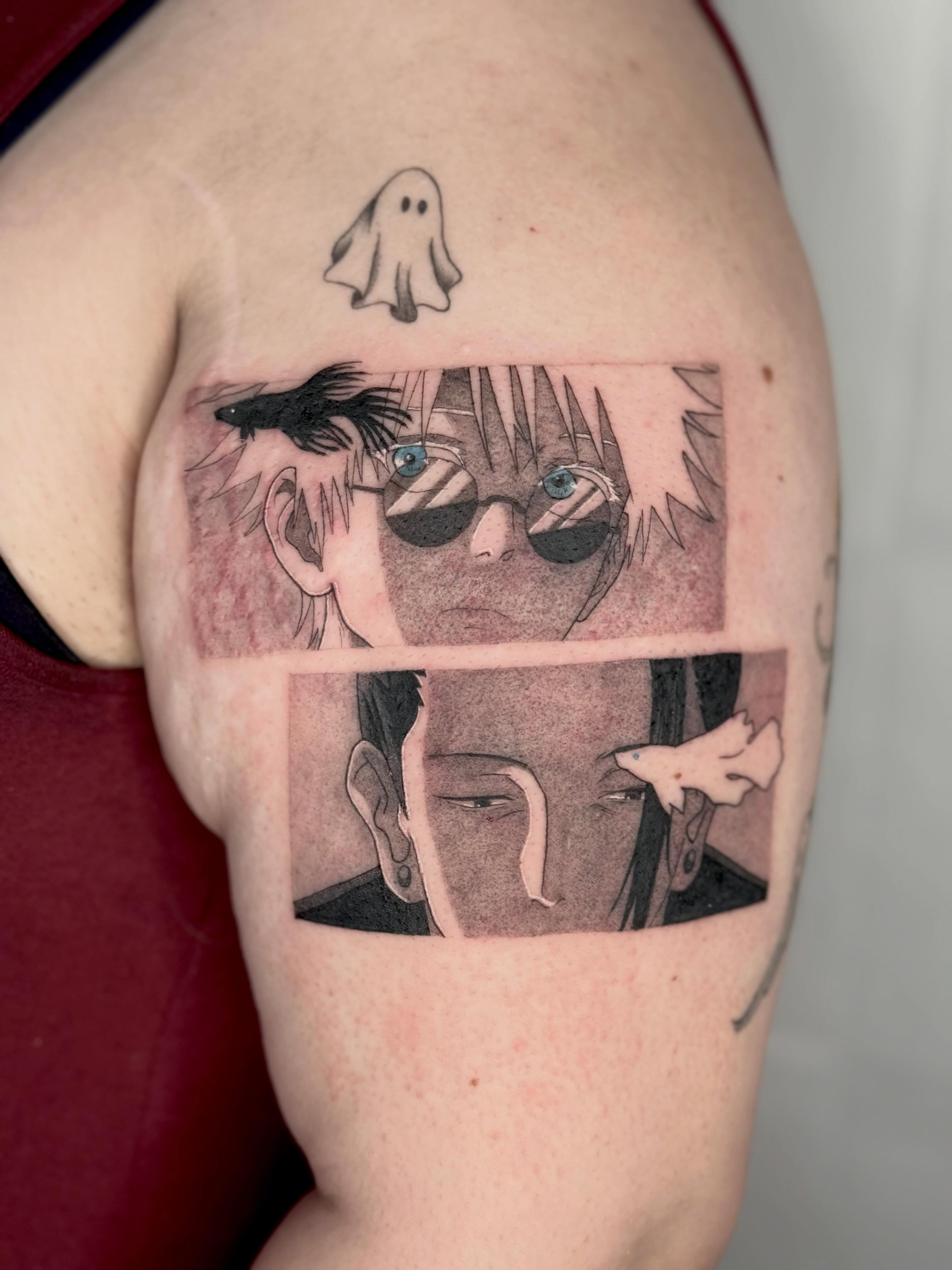 Tattoo by @emkriegart — anime