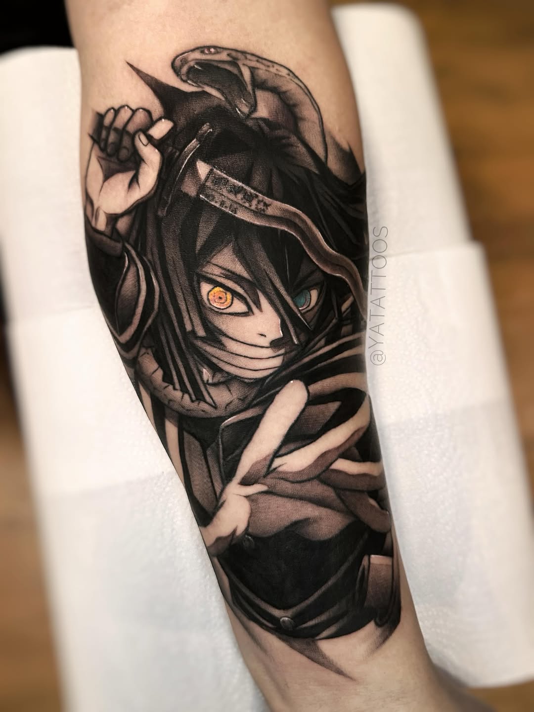 Tattoo by @yatattoos — anime, realism