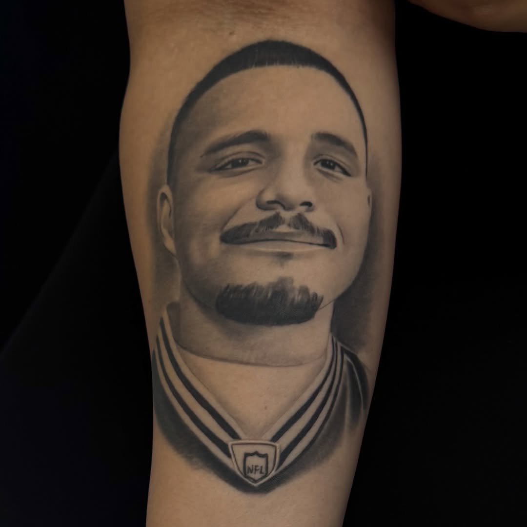 Tattoo by @babygirltat2 β realism, black_and_grey