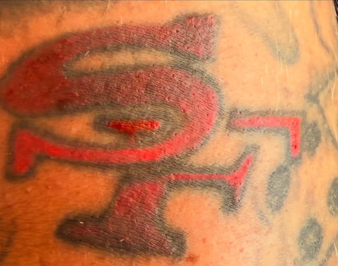 SF logo tattoo by Addison Bruce