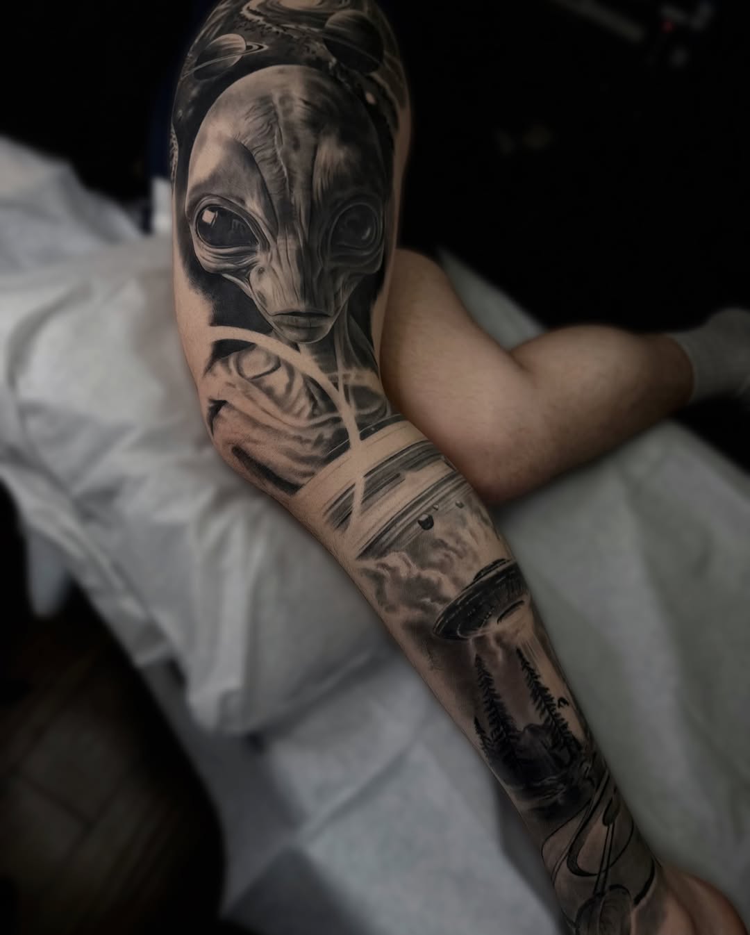 Tattoo by @gabpolflit_tattooartist — realism, black_and_grey