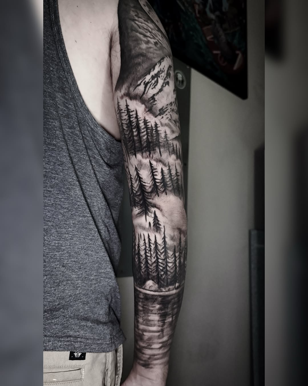 Tattoo by @tattoosbybrooks — black_and_grey, realism