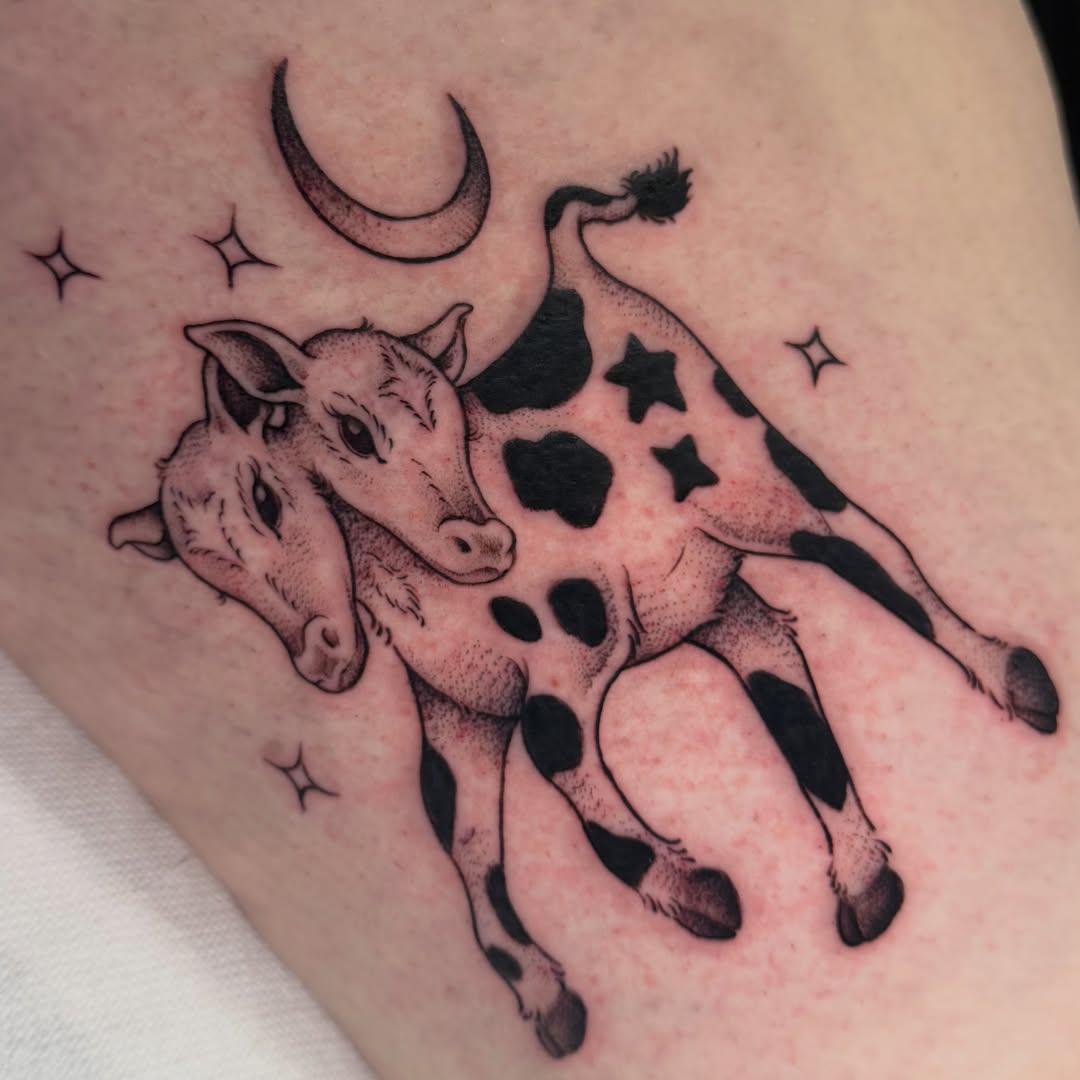 Tattoo by @chiahtattoos — black_and_grey, dotwork