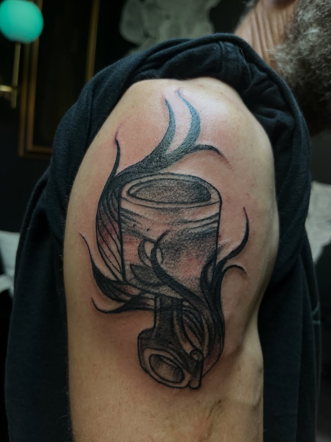 Tattoo by @monstermishtattoos — black_and_grey, realism