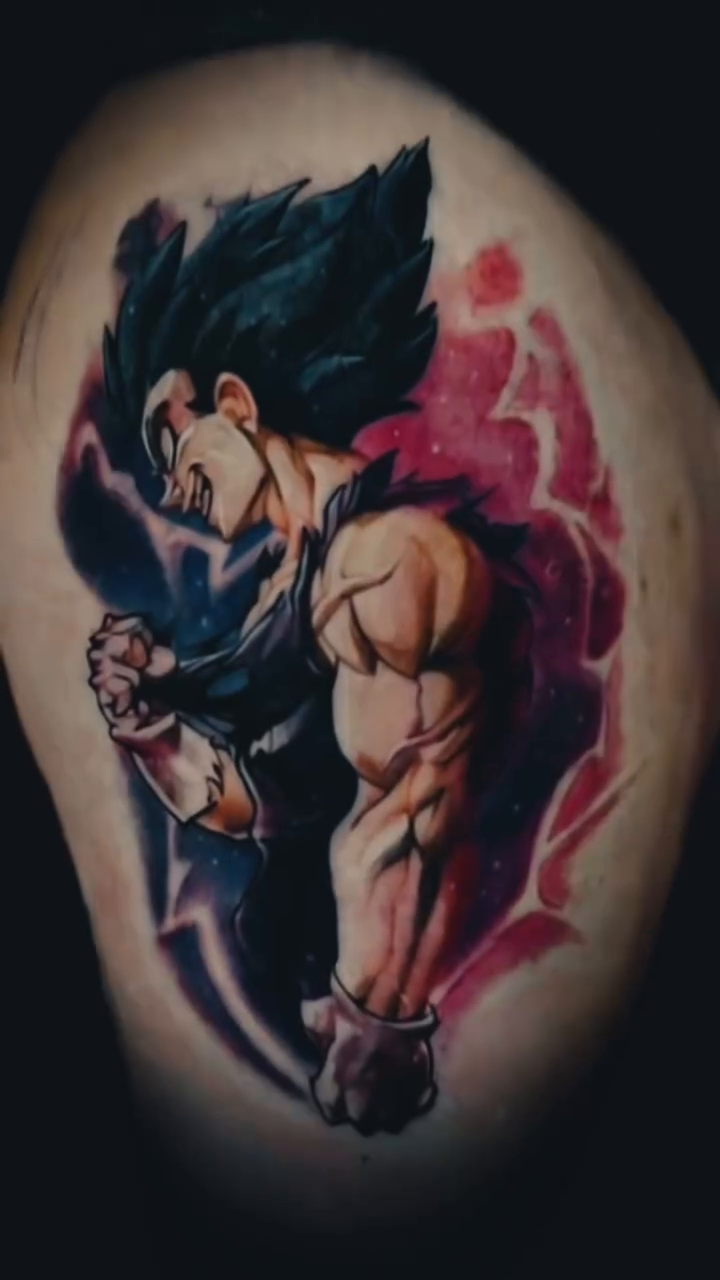 Tattoo by @derrickjoetattooz — anime, realism