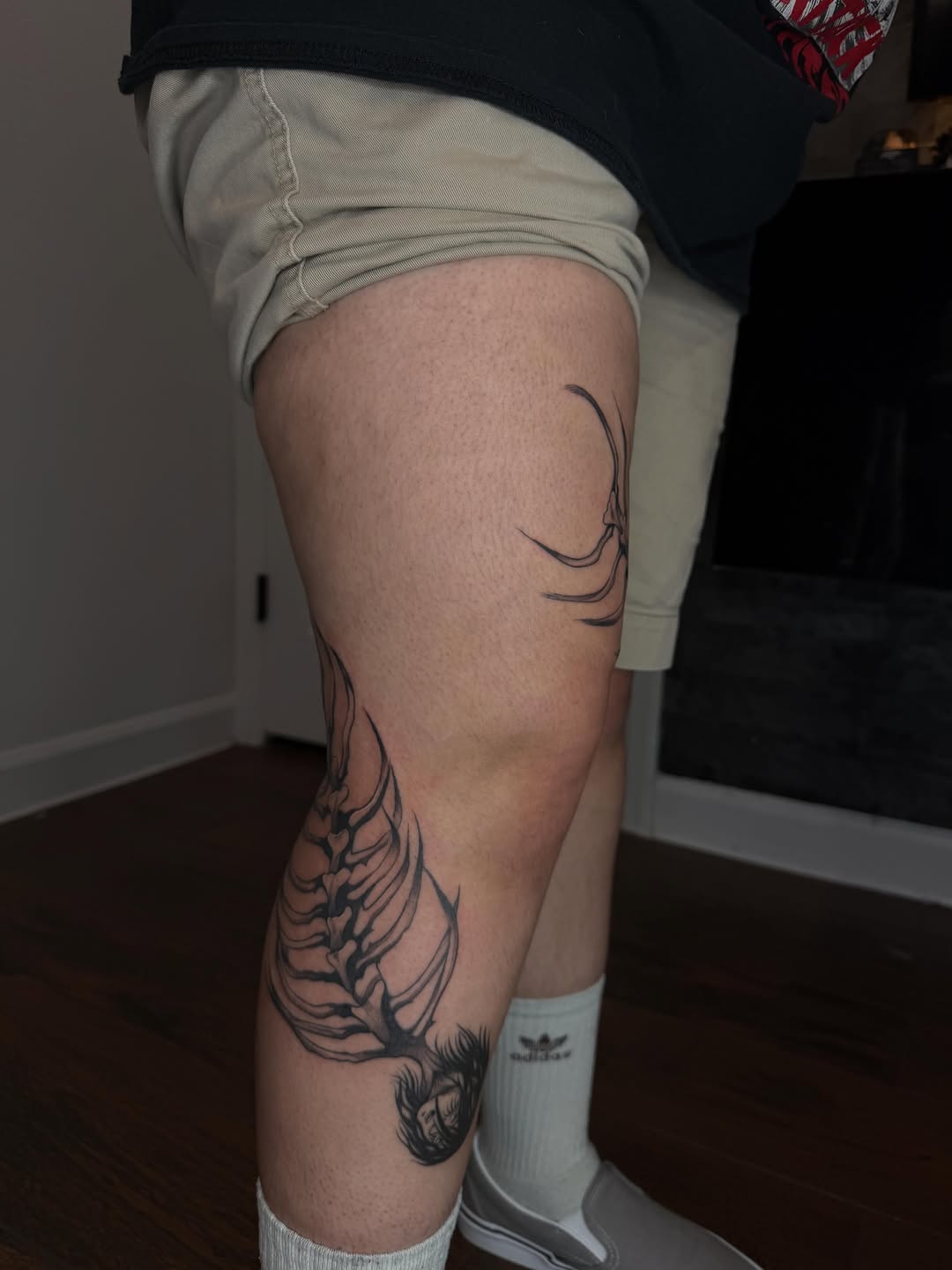 Tattoo by @officialdrayaartink — black_and_grey, dark_realism