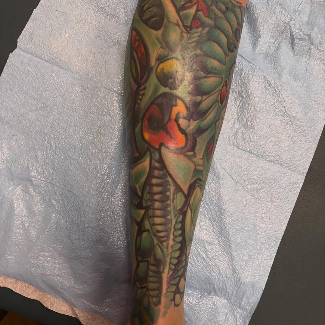 Tattoo by @musashi915 — new_school, trash_polka