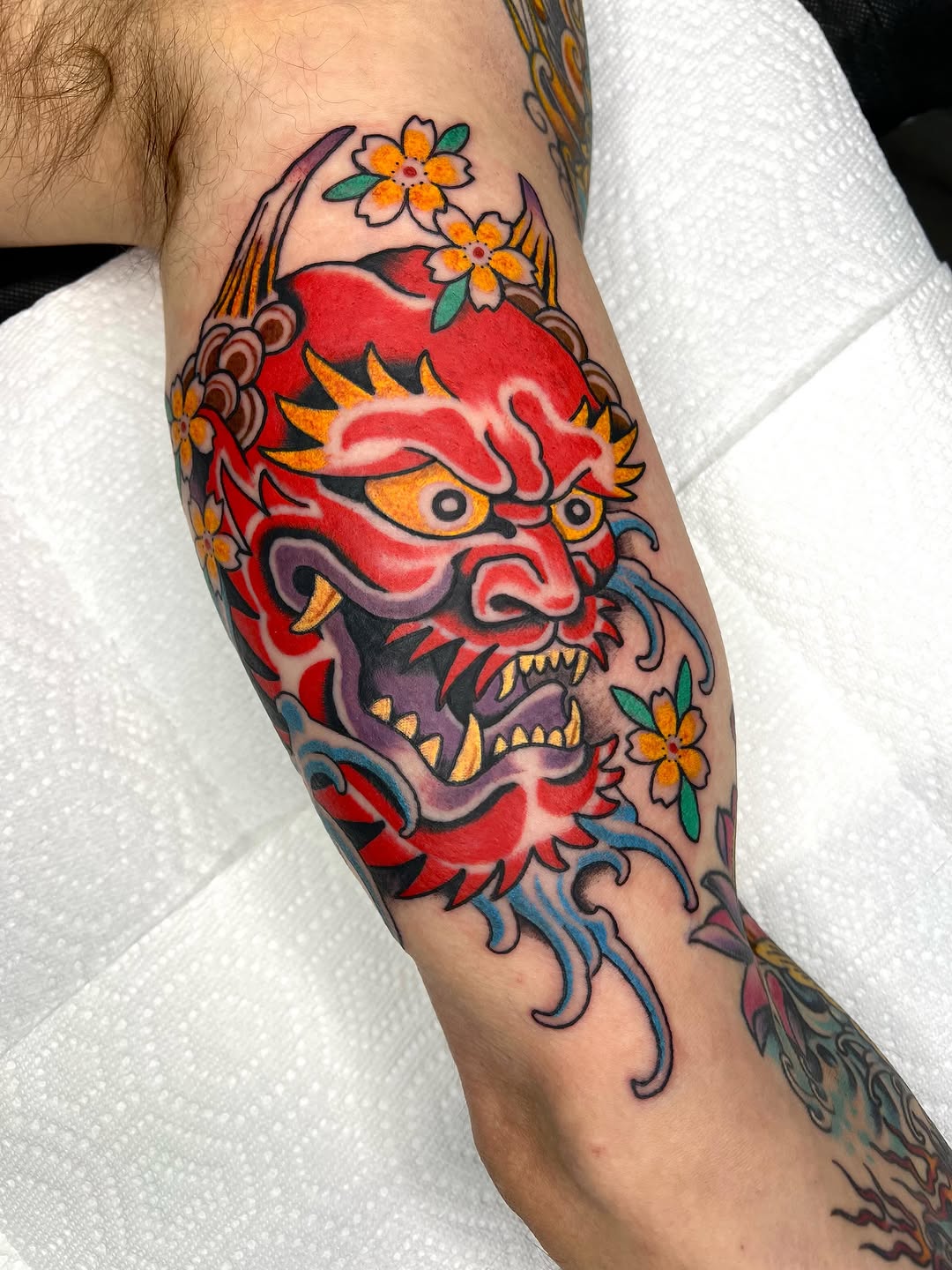 Tattoo by @brandonmc86 โ japanese_irezumi, american_traditional
