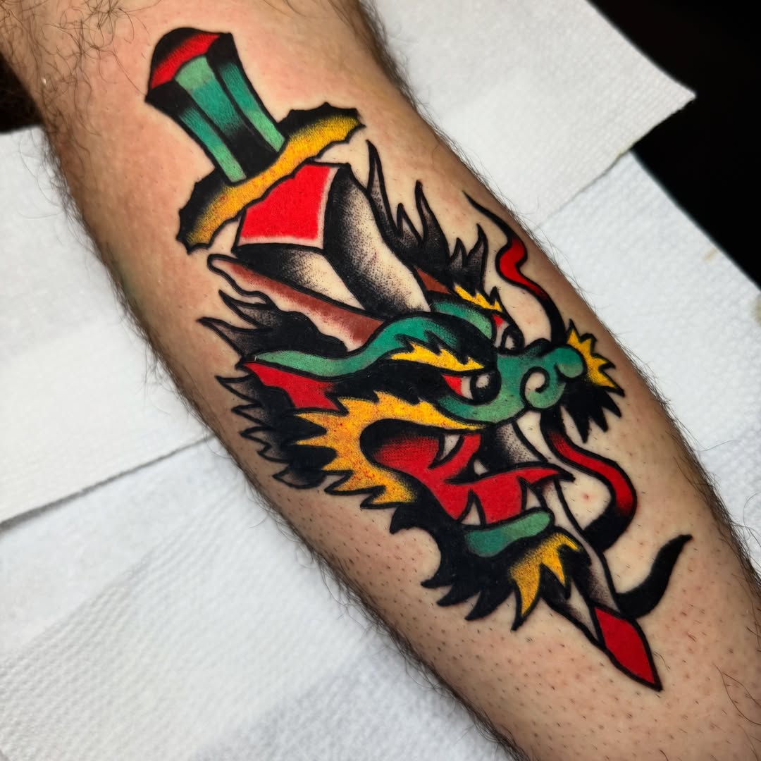 Tattoo by @trash.fires — american_traditional