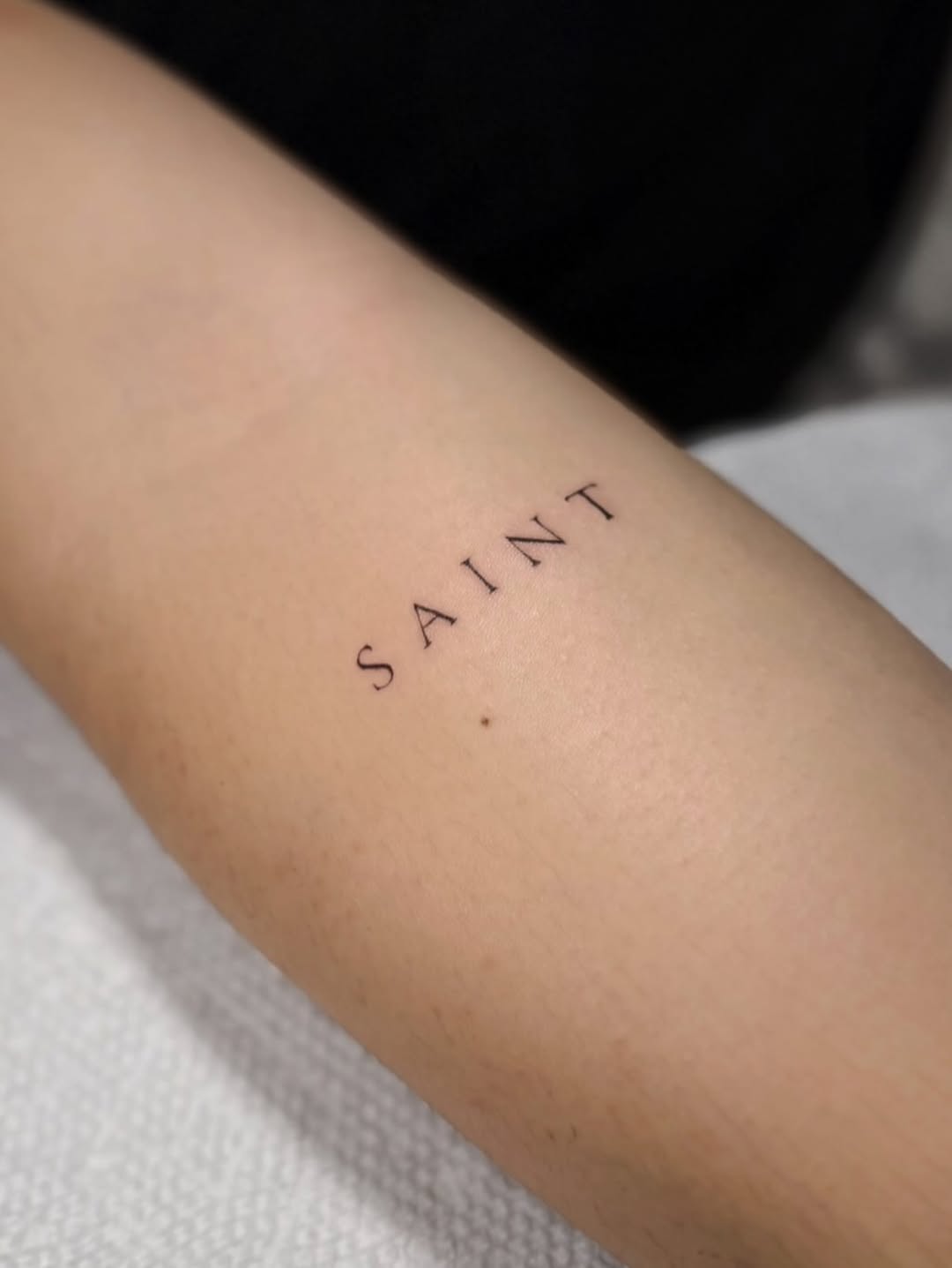 Tattoo by @inkedbycarson — lettering_script, fine_line