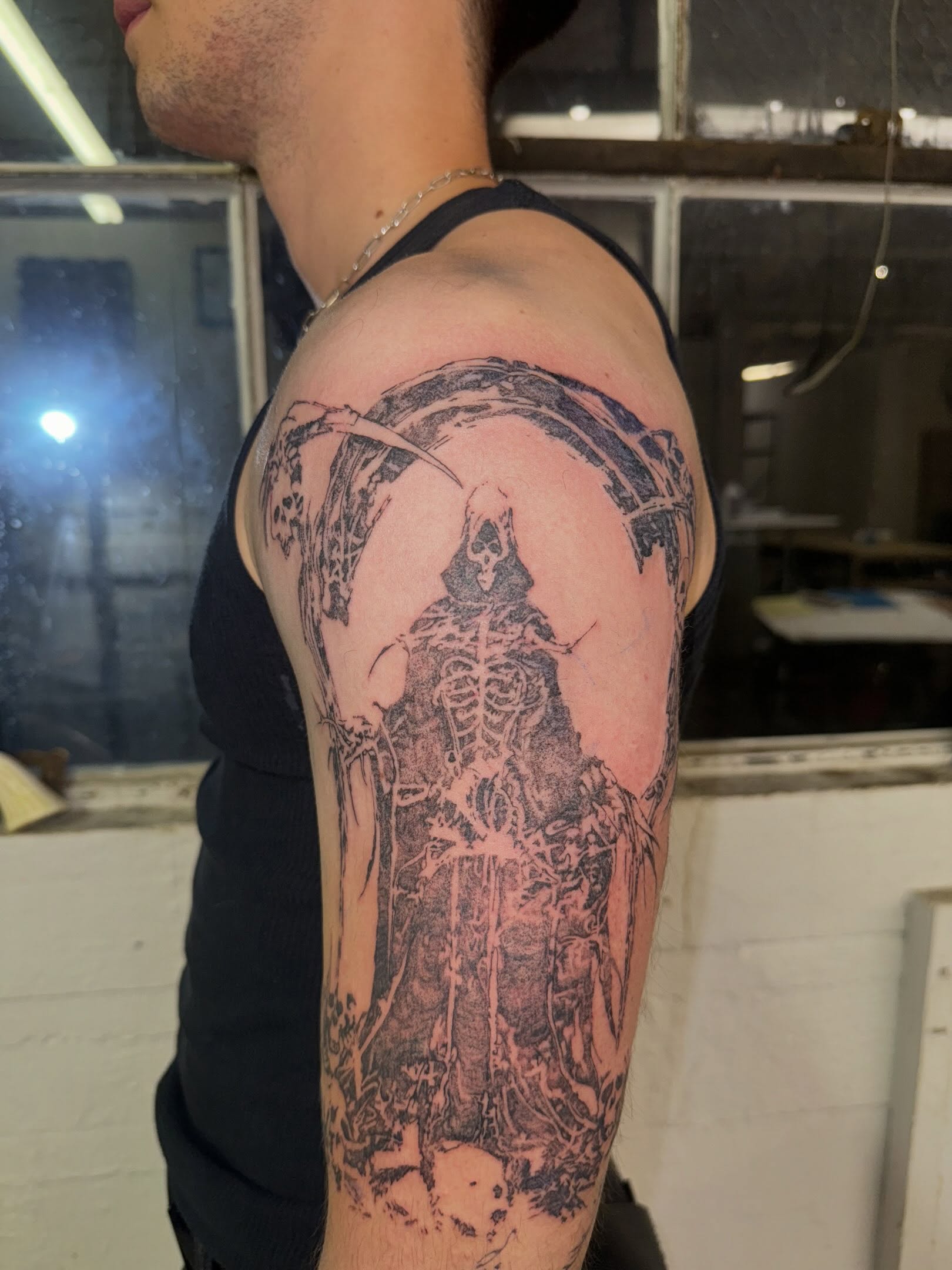 Tattoo by @henry.hank.howdy — black_and_grey