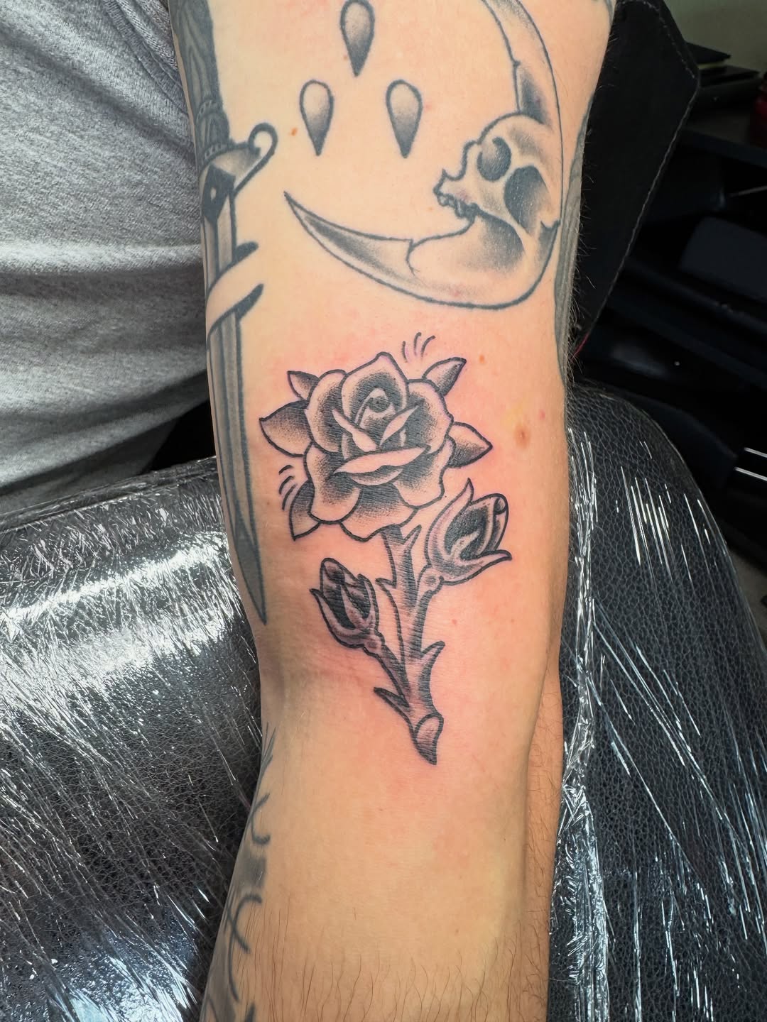 Tattoo by @joelsmithtattoo — american_traditional, black_and_grey