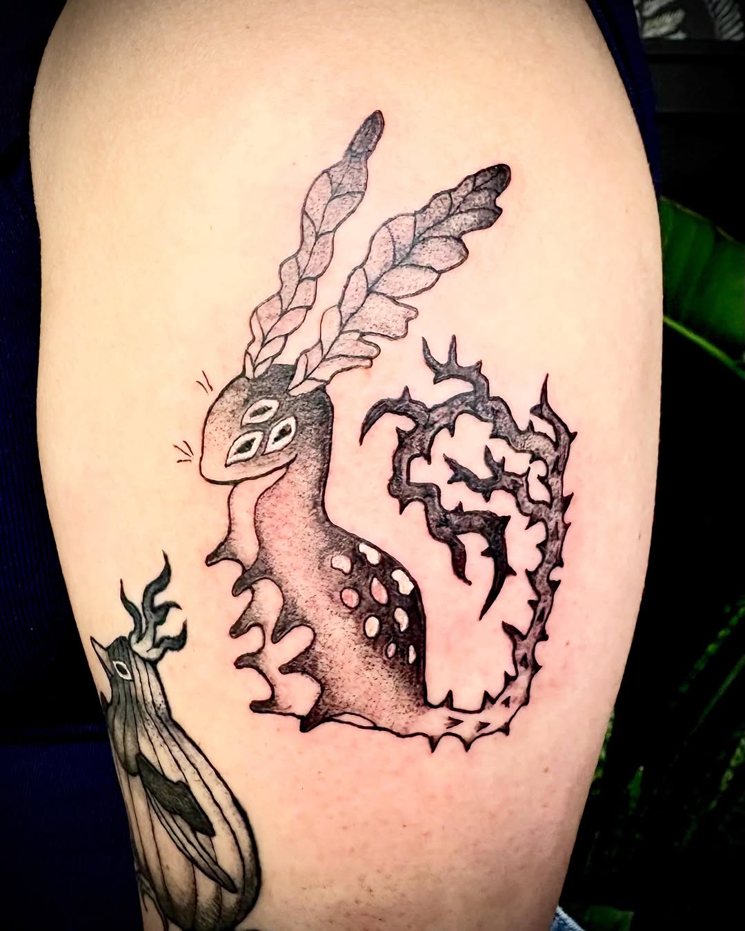 Tattoo by @abbyruoktattoo — illustrative, black_and_grey