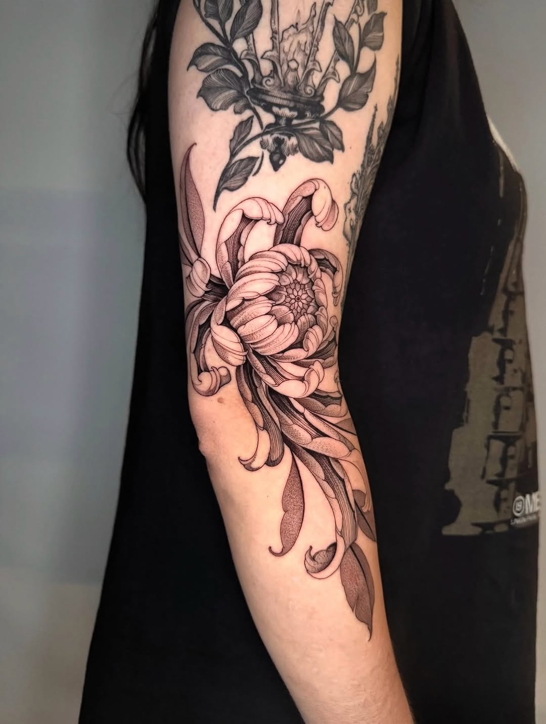 Tattoo by @robbiepina — black_and_grey, realism