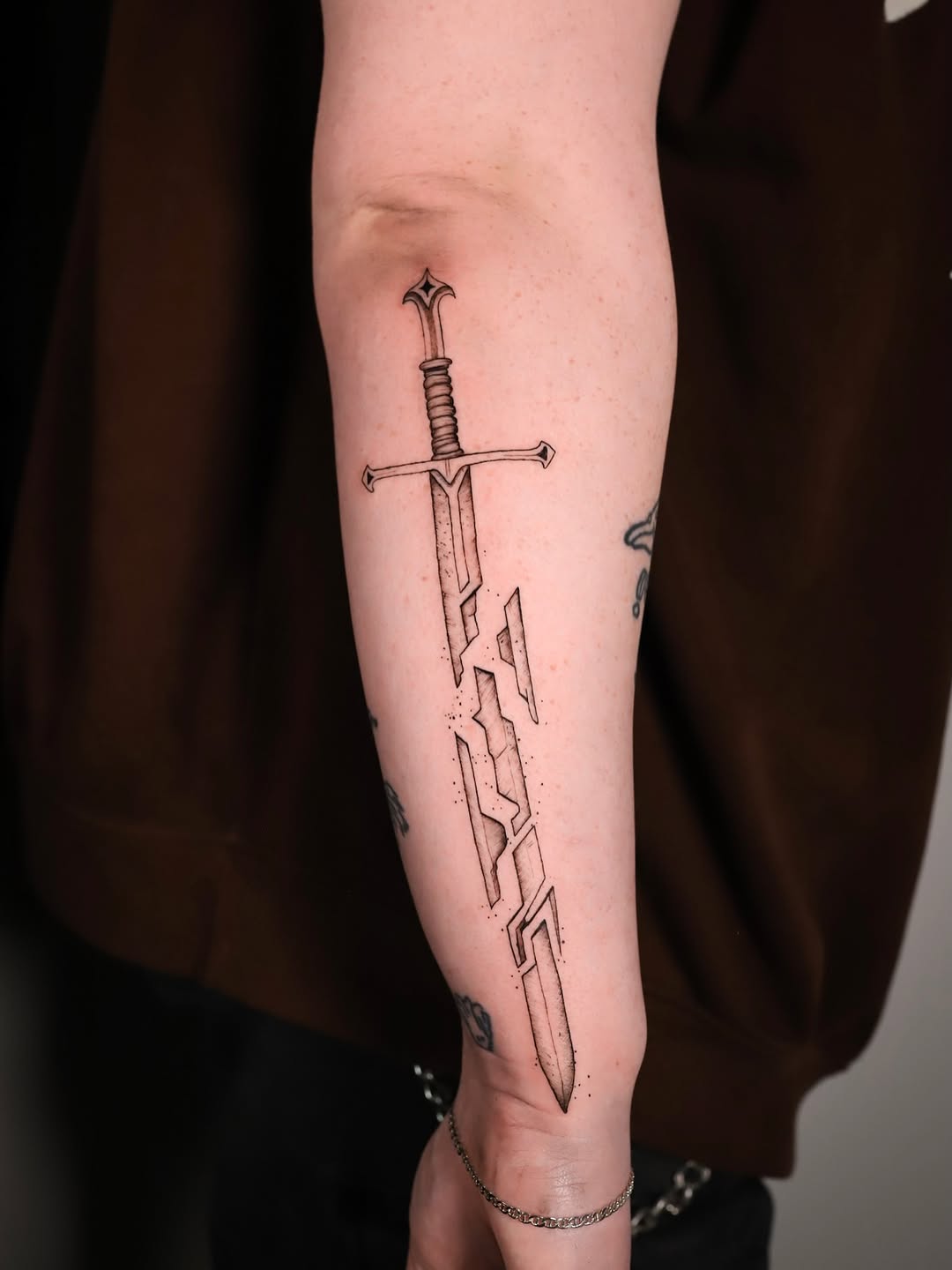 Tattoo by @inkedanthem โ fine_line, geometric