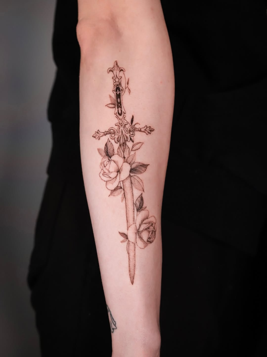 Tattoo by @inkedanthem โ fine_line, black_and_grey