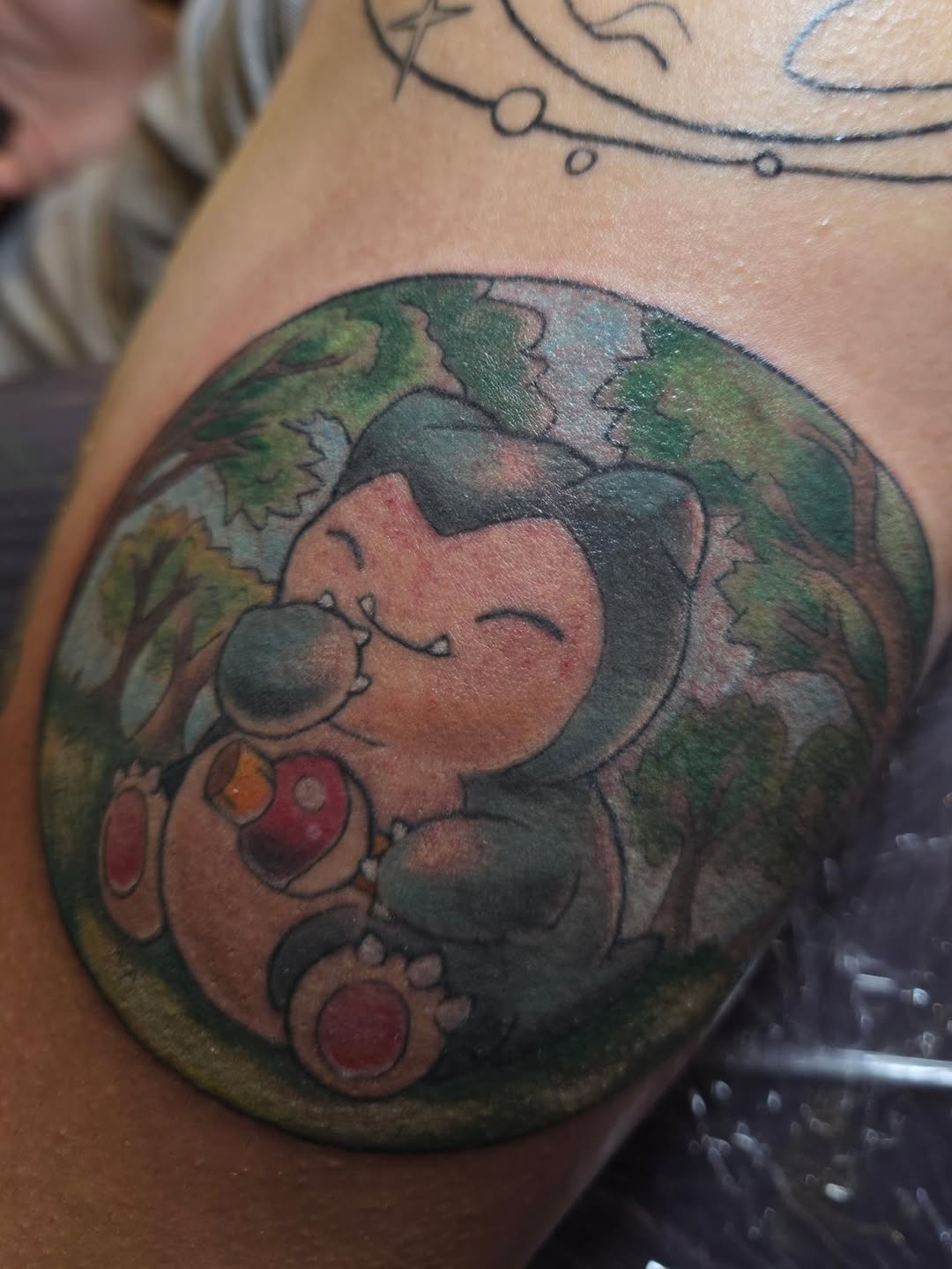 Tattoo by @embermoontattoos — anime, new_school
