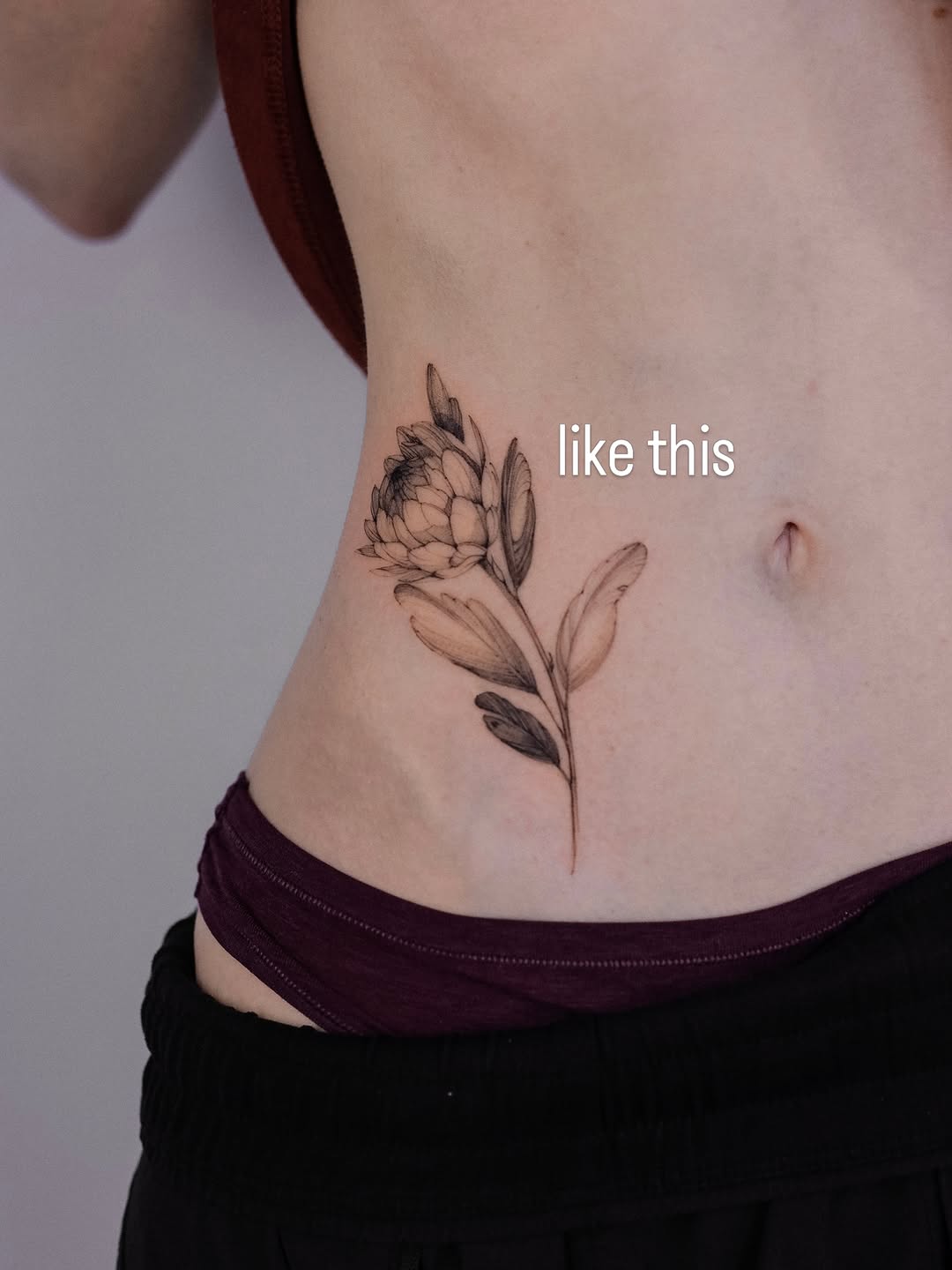 Tattoo by @merry_tattoo — fine_line, black_and_grey