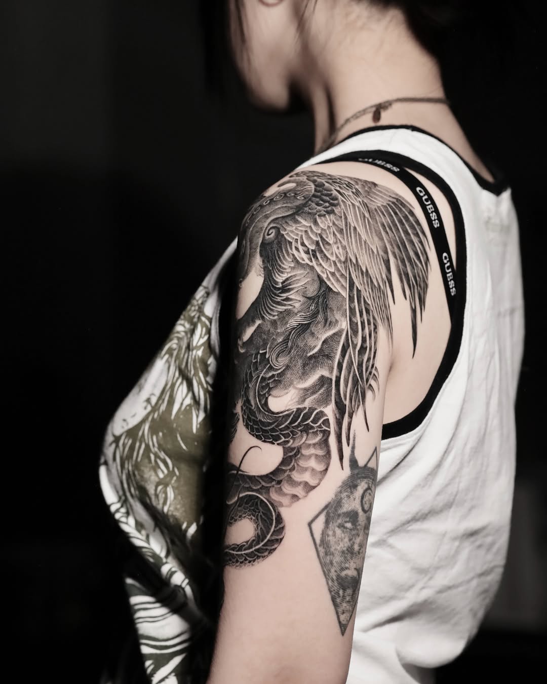 Tattoo by @greedorbs — japanese_irezumi, black_and_grey