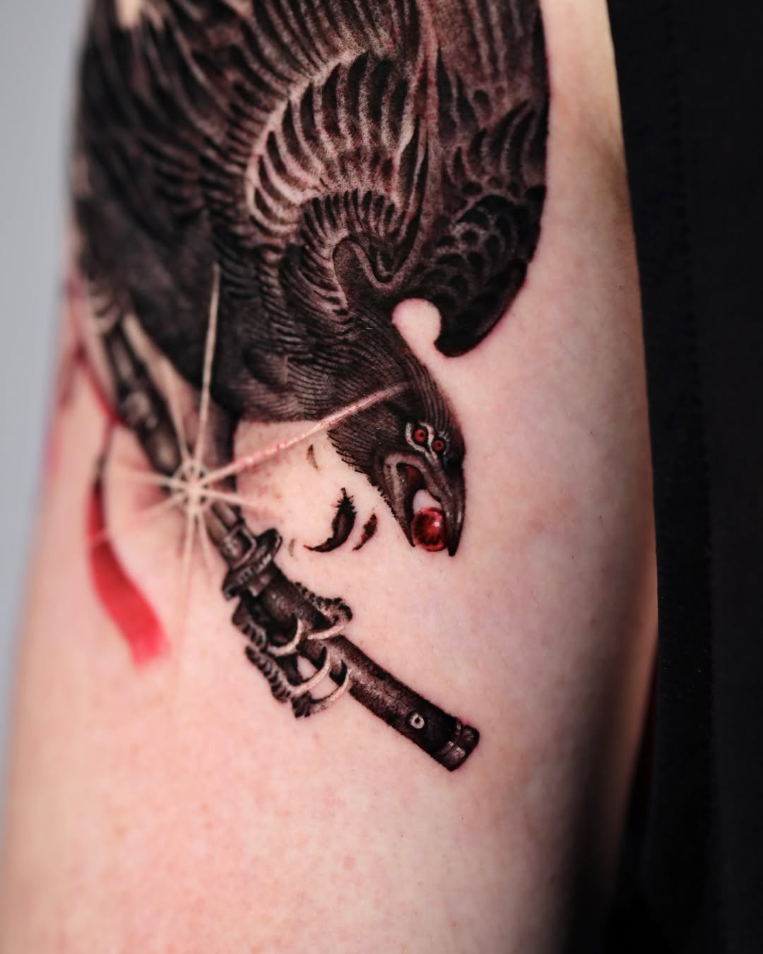 Tattoo by @greedorbs — realism, black_and_grey