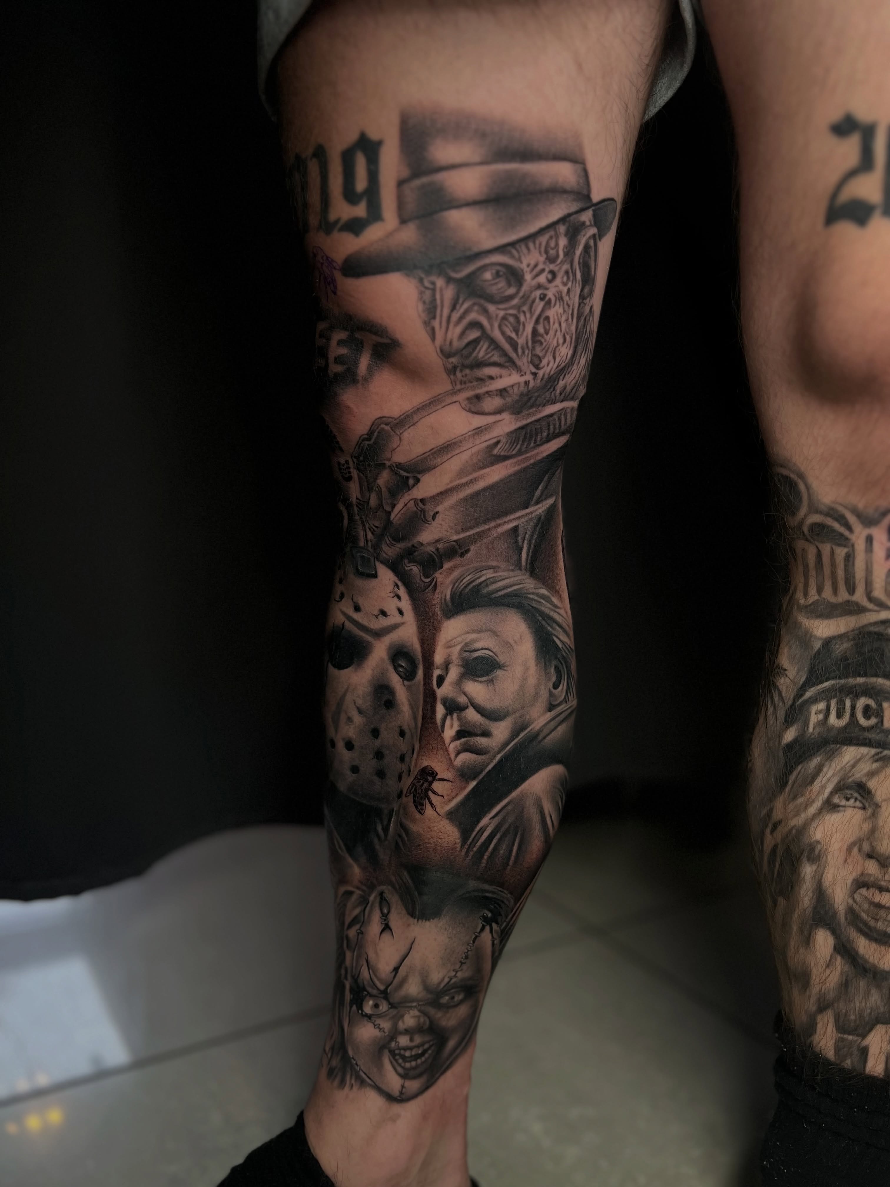 Tattoo by @jackinksuk — black_and_grey, realism