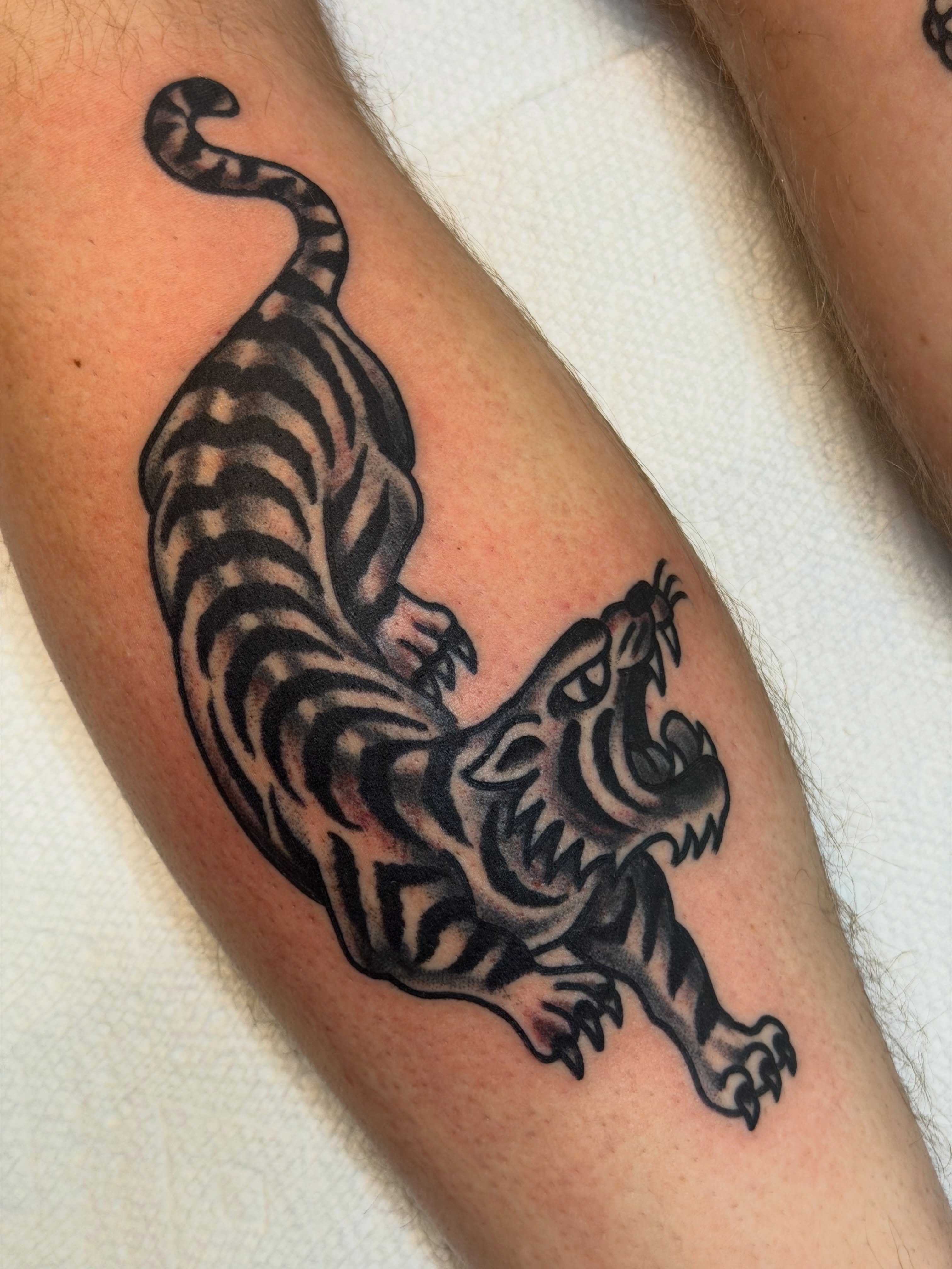 Tattoo by @nickmorantattooer — american_traditional, black_and_grey