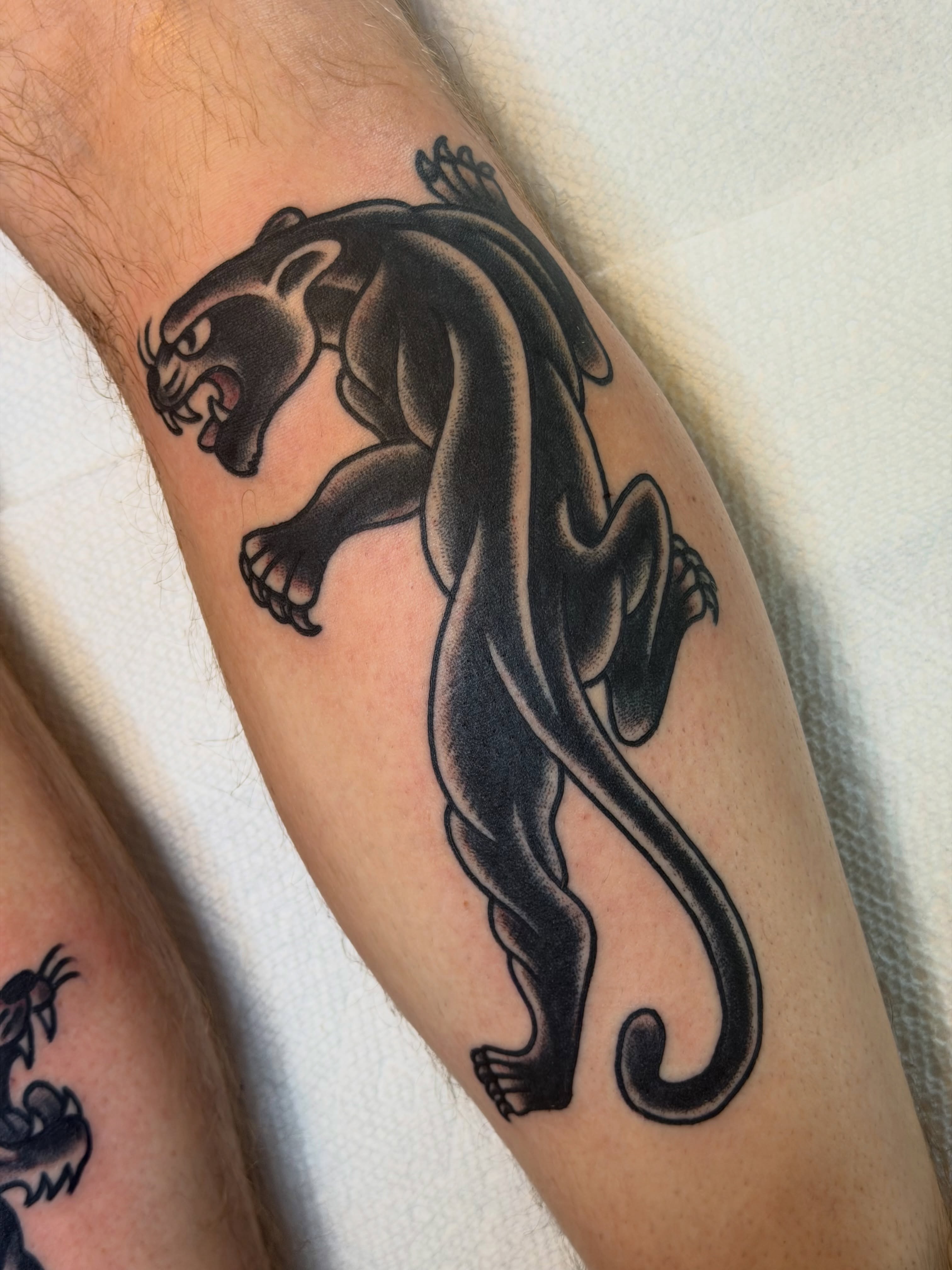 Tattoo by @nickmorantattooer — american_traditional, black_and_grey