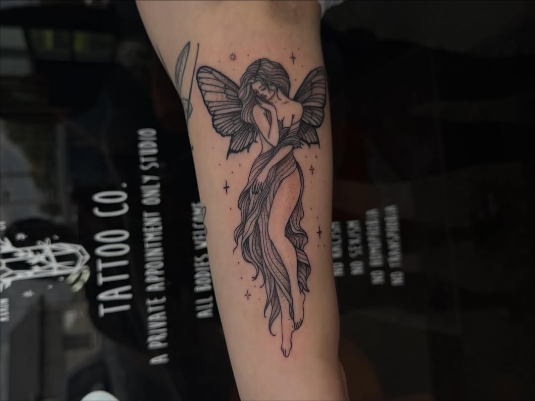 Tattoo by @ericarose_tattoos β fine_line, illustrative