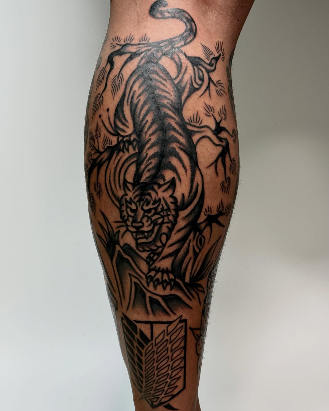 Tattoo by @allo_tattooer — japanese_irezumi, black_and_grey