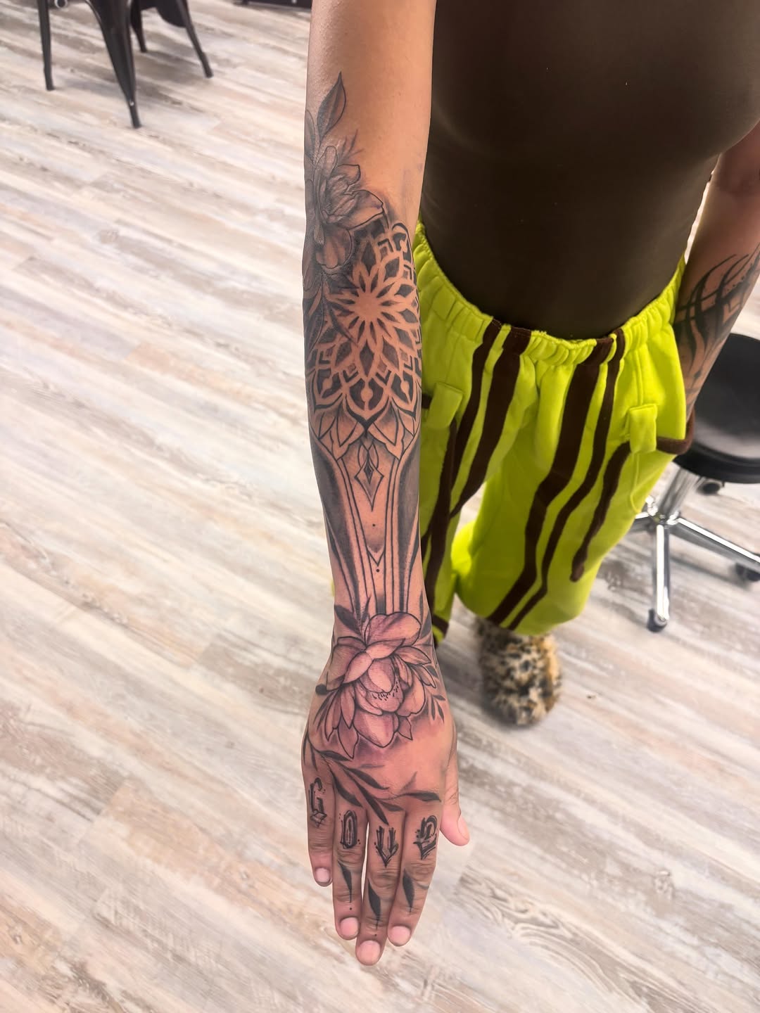 Tattoo by @eldadthegr8 โ ornamental, black_and_grey