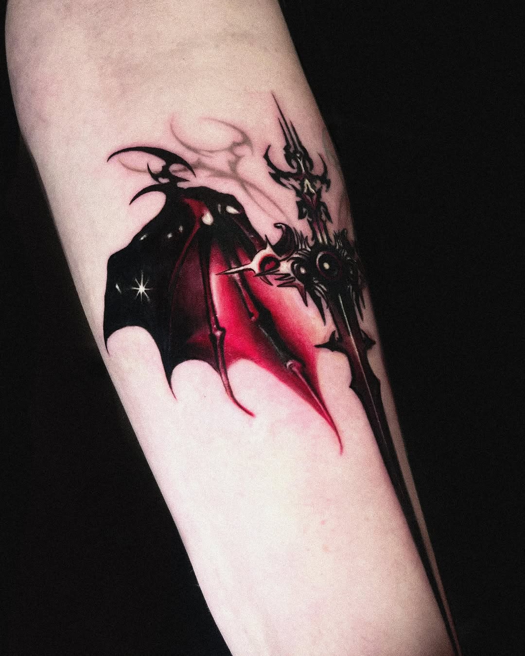 Tattoo by @yoda_ink — dark_realism, blackwork