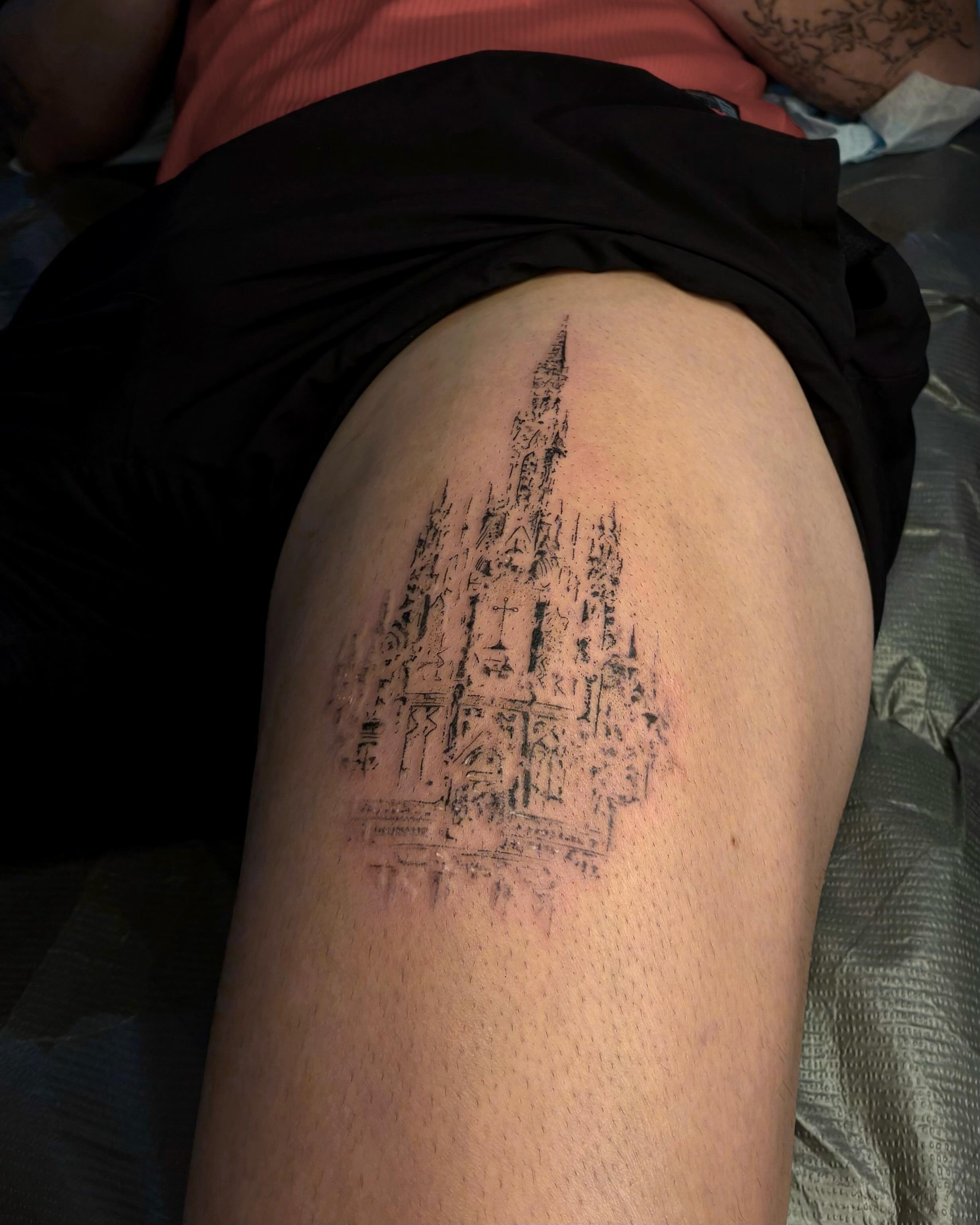 Tattoo by @smashyourboyy — black_and_grey