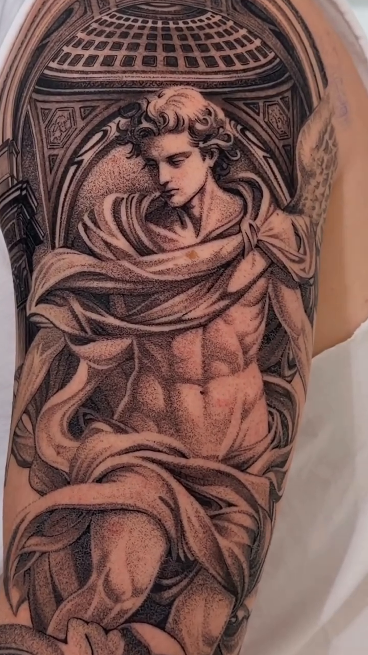 Tattoo by @cot_tattoo — realism, black_and_grey