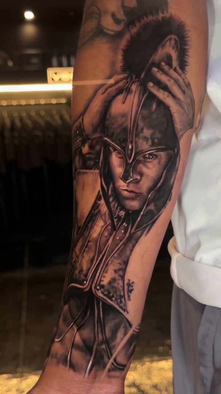 Tattoo by @salazar_ink — realism, black_and_grey