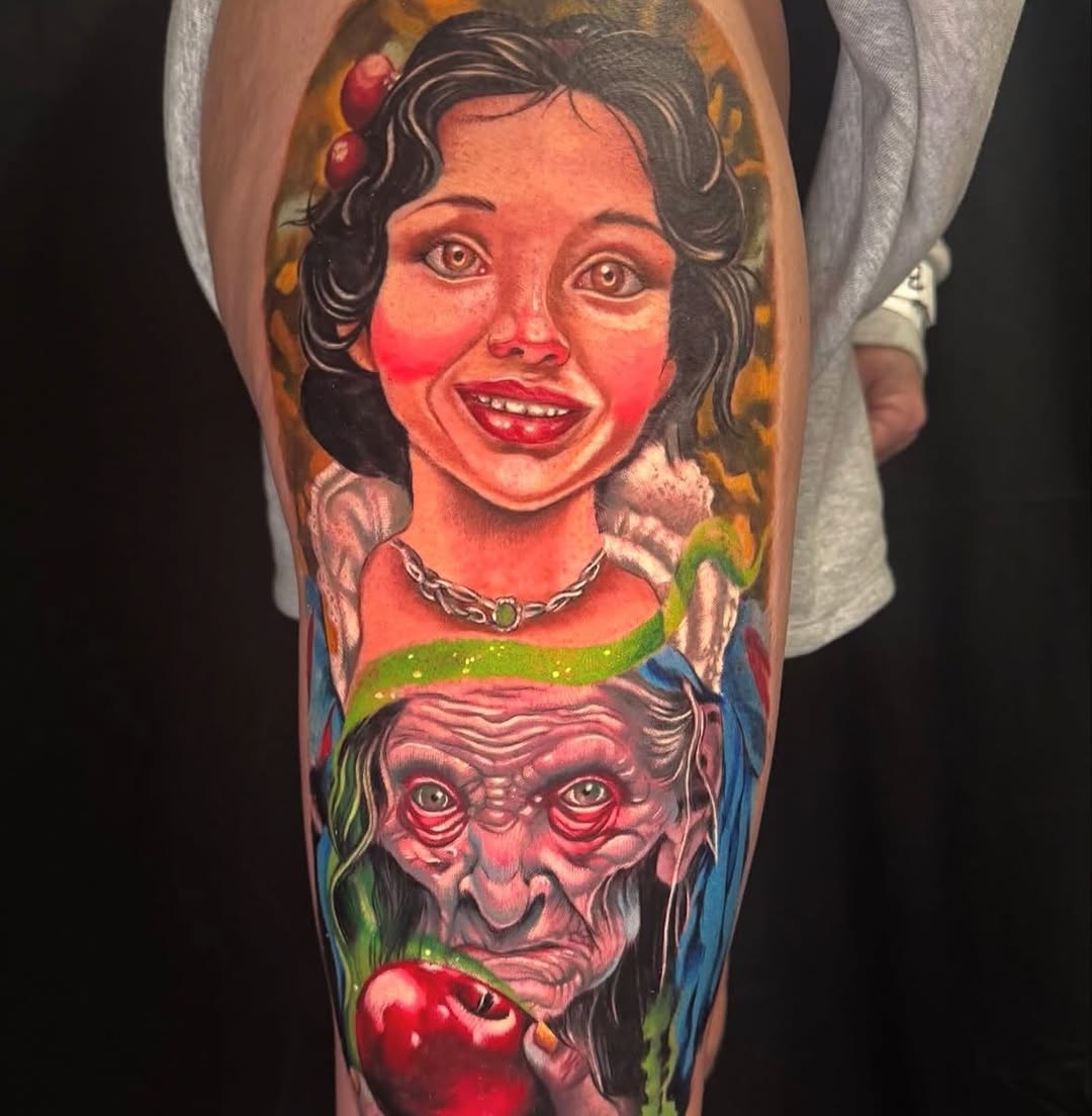 Tattoo by @artofpaulhicks — realism, anime