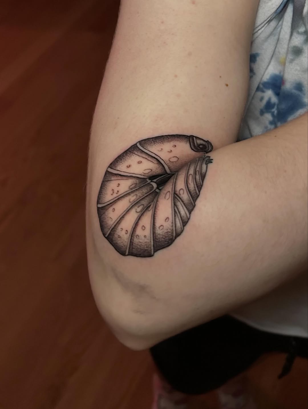 Tattoo by @wldspce — black_and_grey, realism