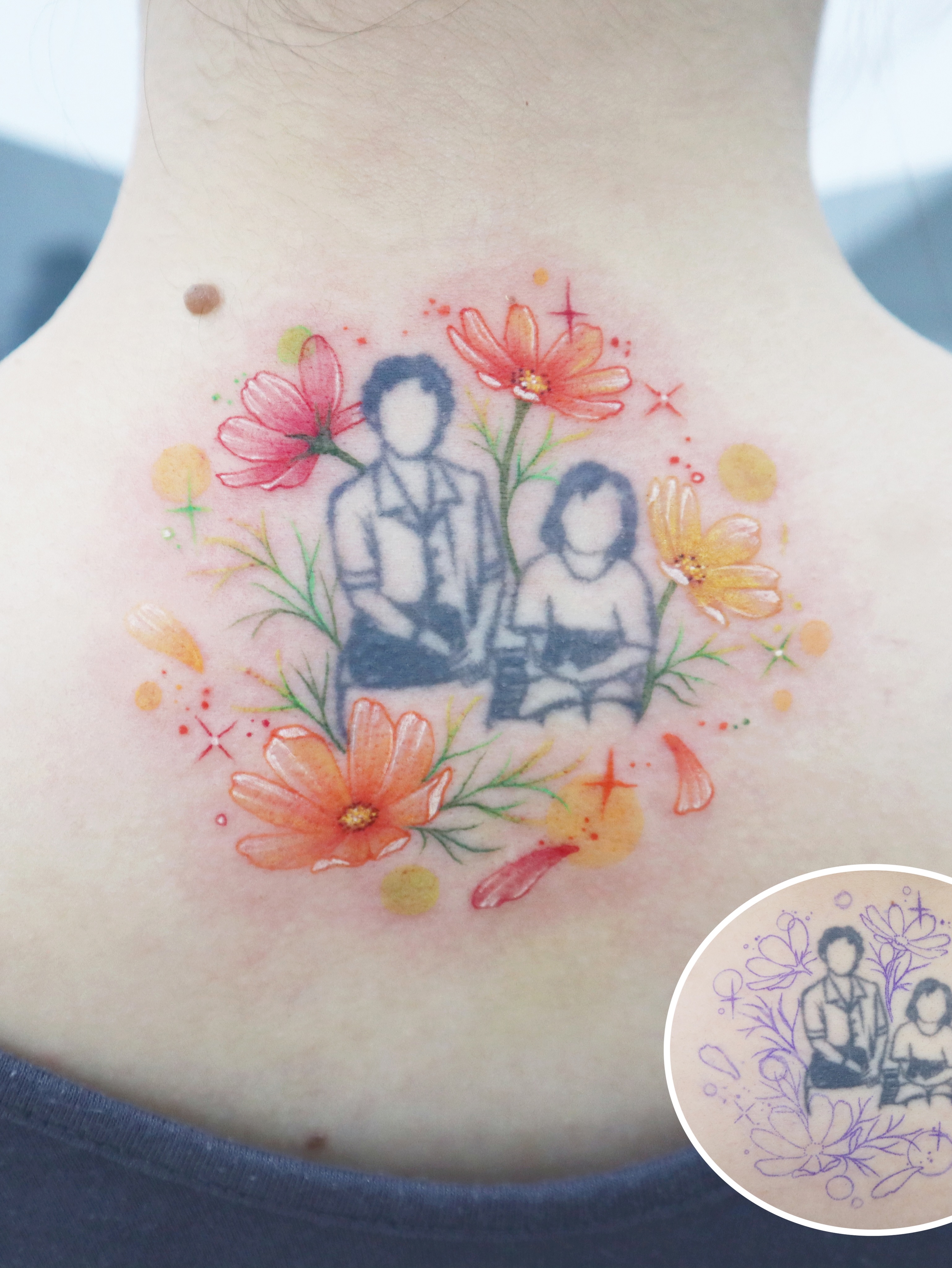 Tattoo by @siren_ink — watercolor, illustrative