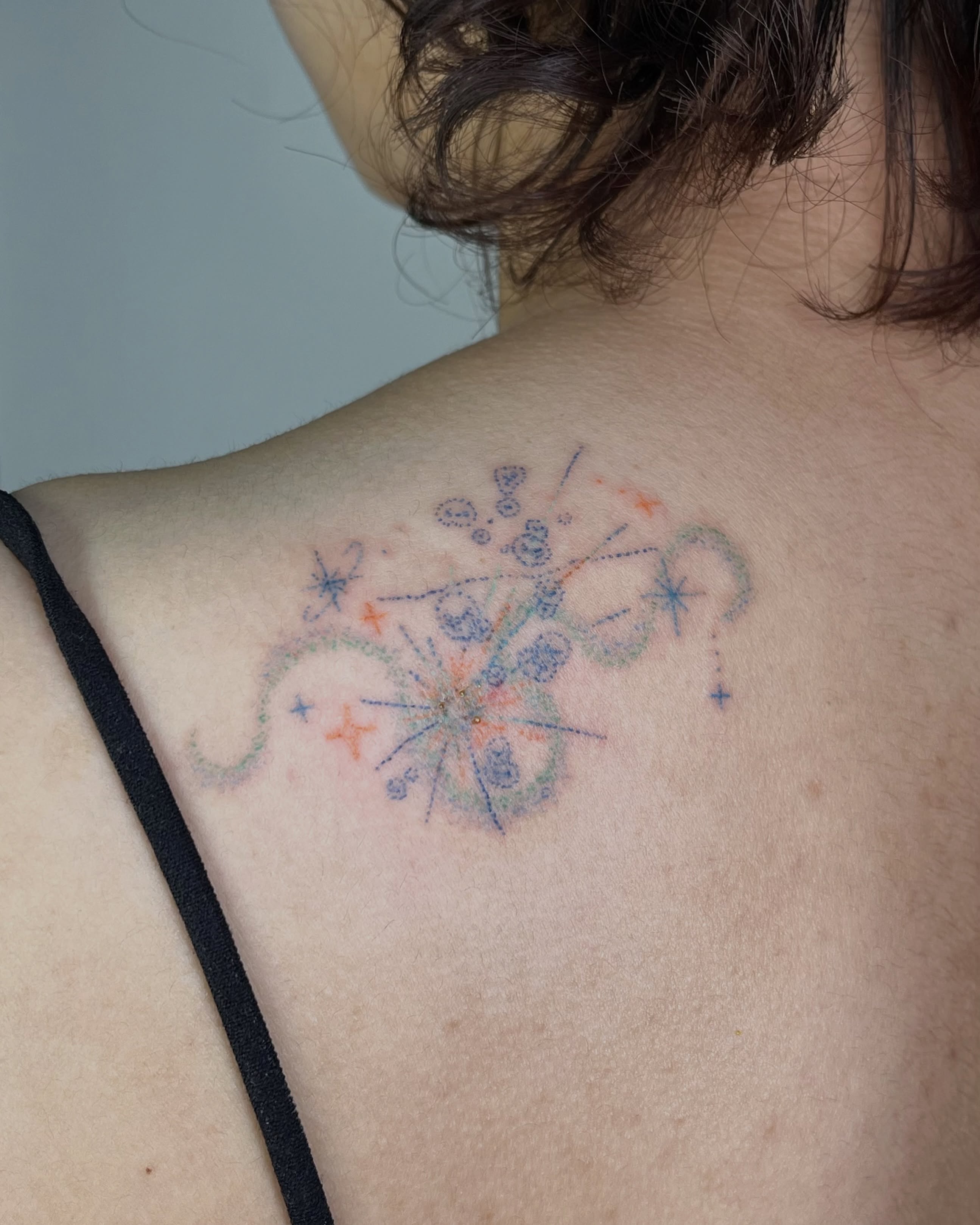 Tattoo by @bokchi_poke — dotwork