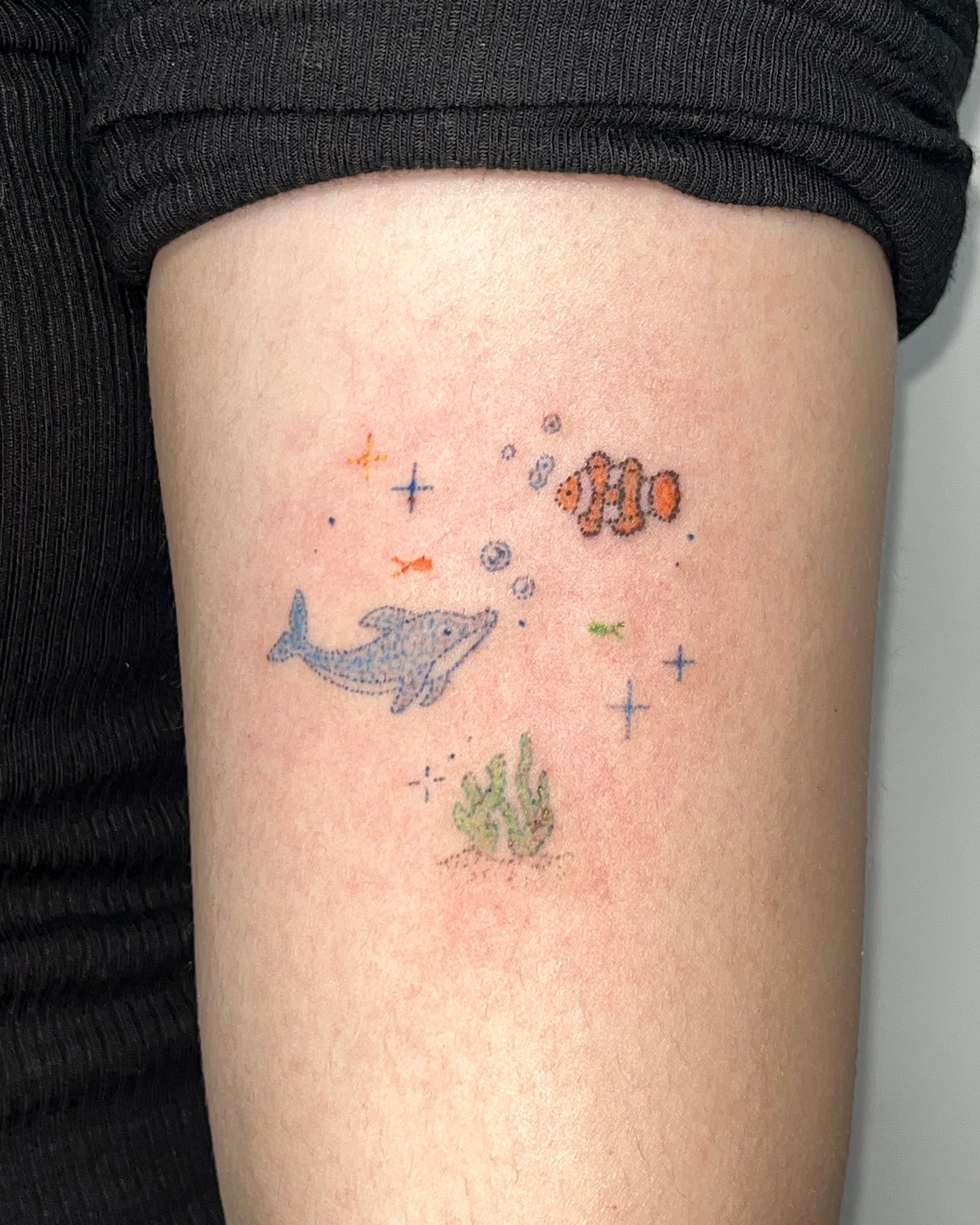Tattoo by @bokchi_poke — dotwork