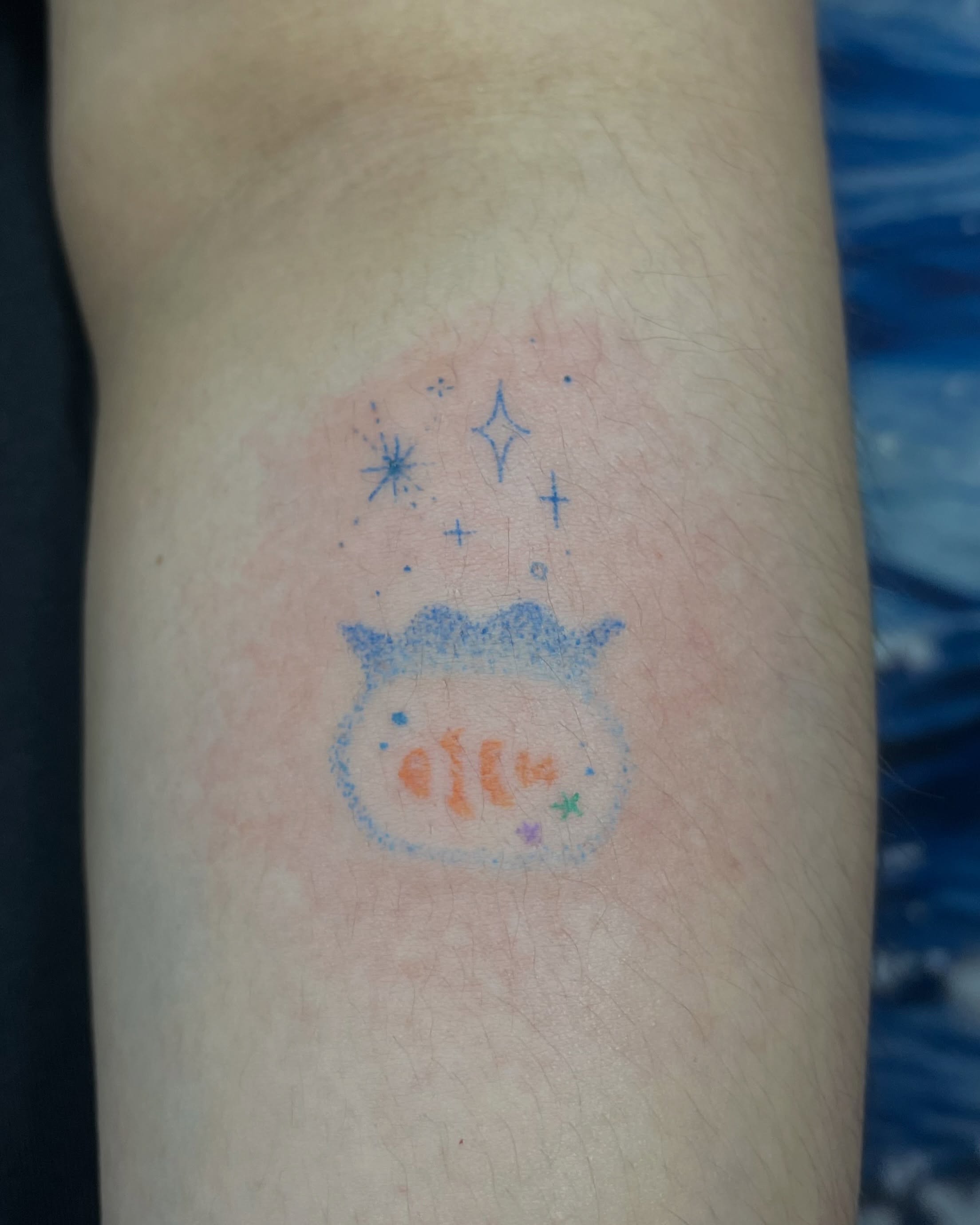 Tattoo by @bokchi_poke — dotwork