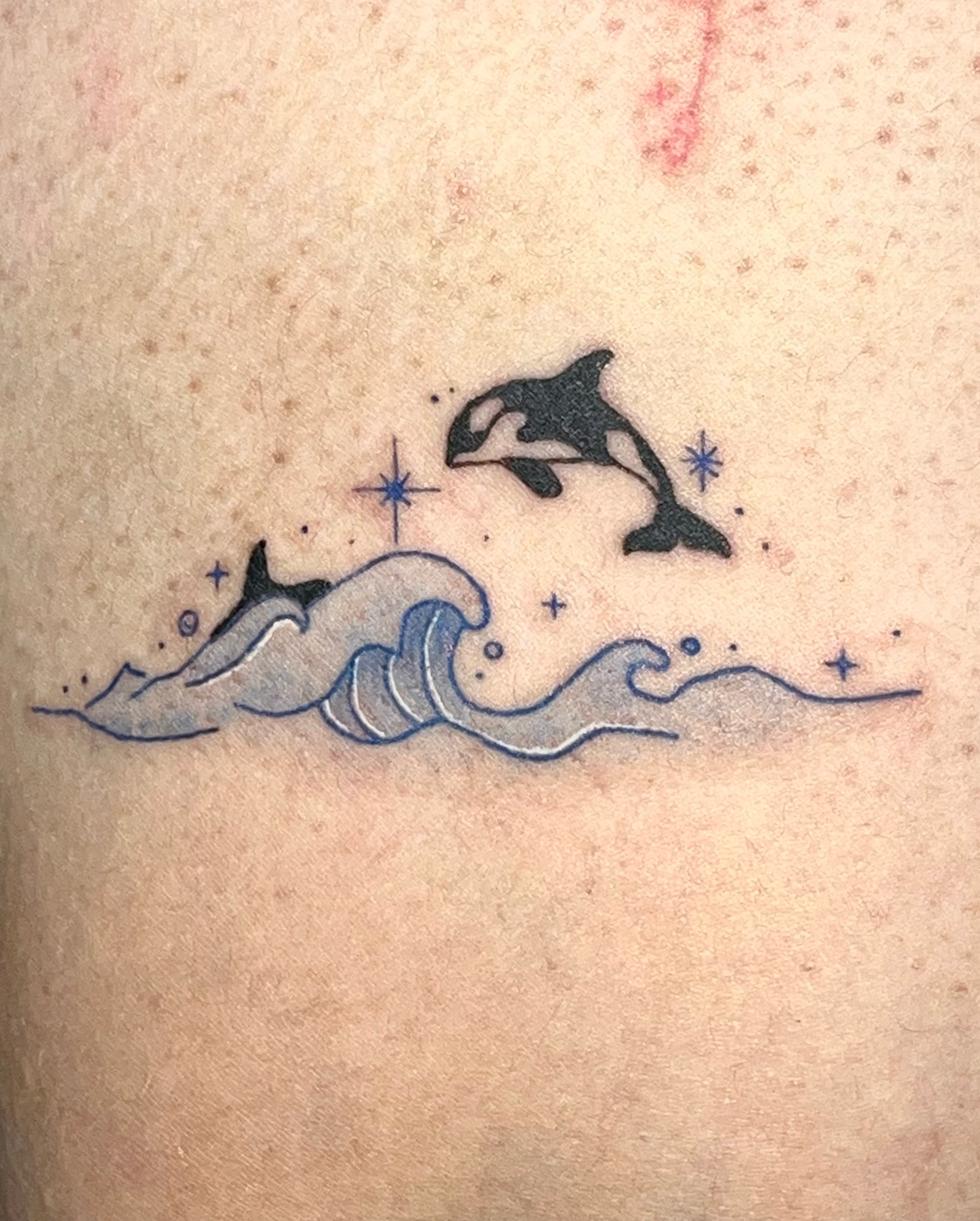 Tattoo by @bokchi_poke — dotwork