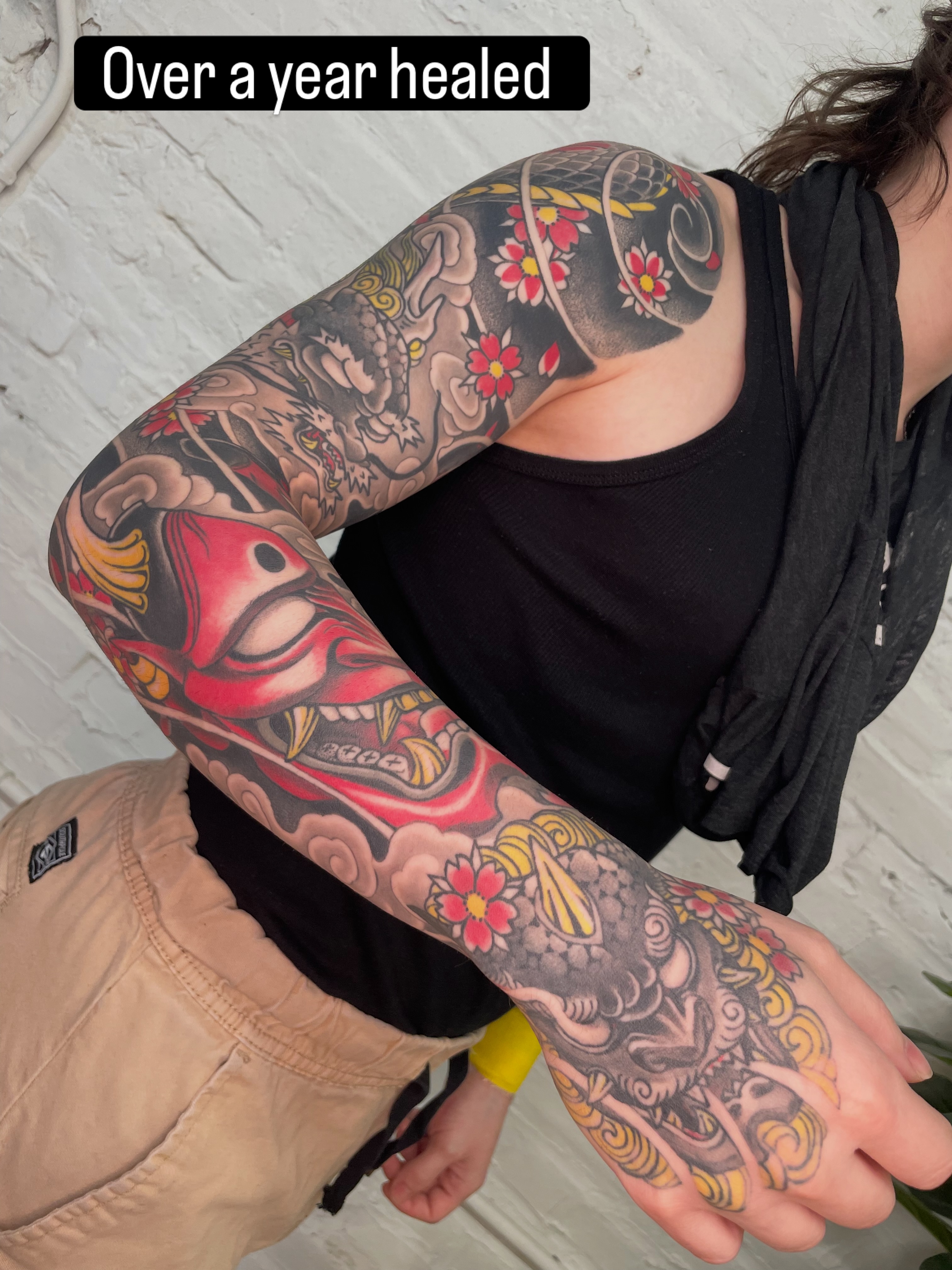 Japanese irezumi japanese irezumi tattoo on the upper arm by Collie Mills, Philadelphia, Pennsylvania