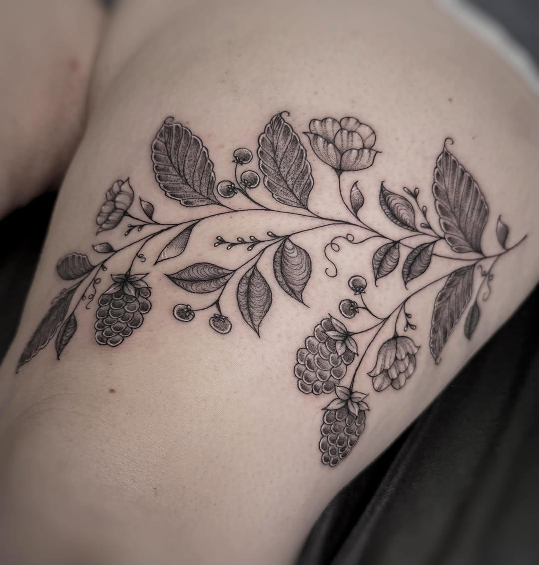 Tattoo by @joanadianetattoos β black_and_grey, dotwork