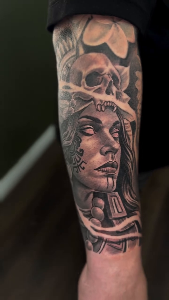 Tattoo by @ibleedink_tattoos — realism, black_and_grey
