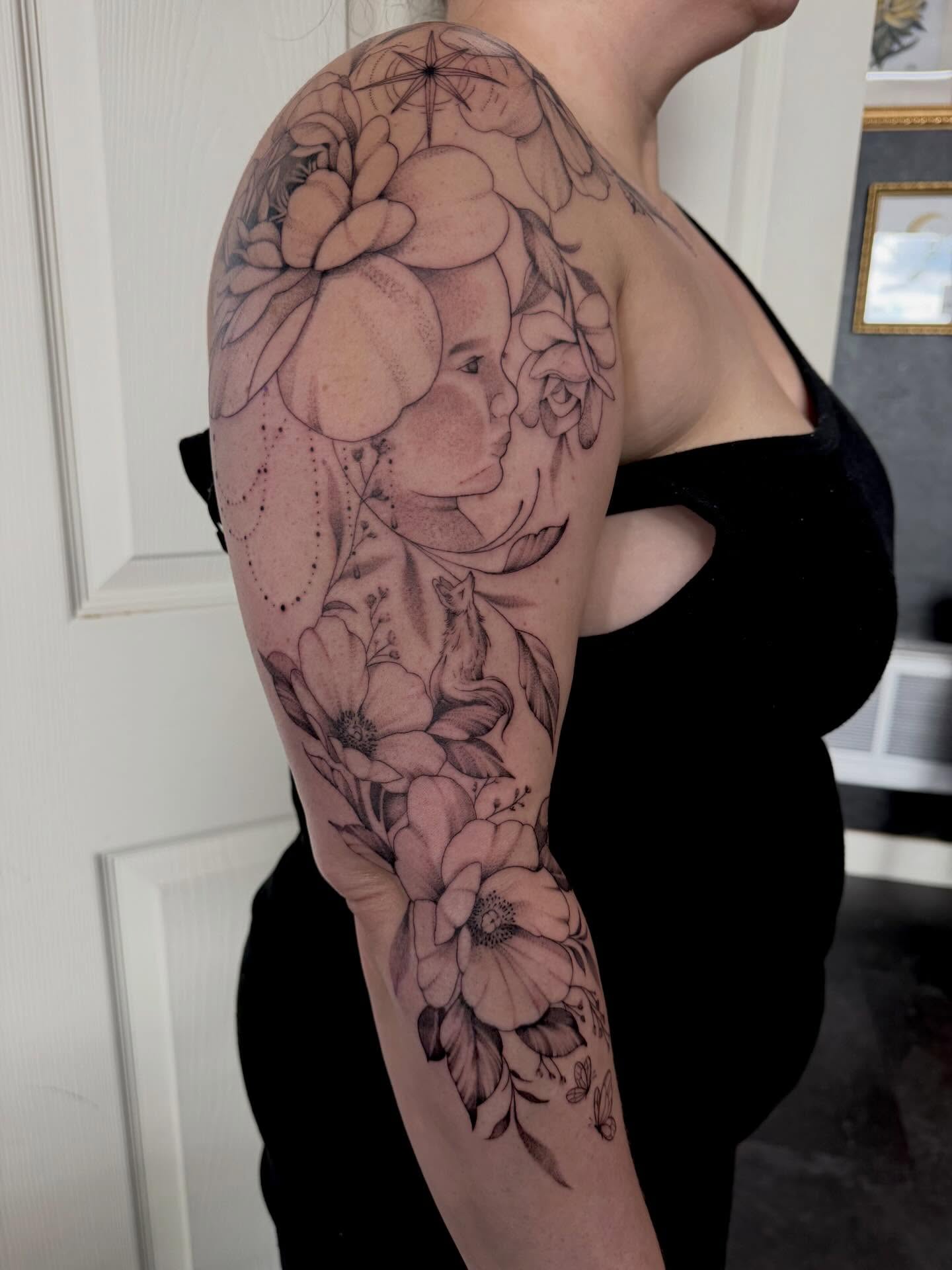 Tattoo by @whip_spurstattoo — dotwork, realism