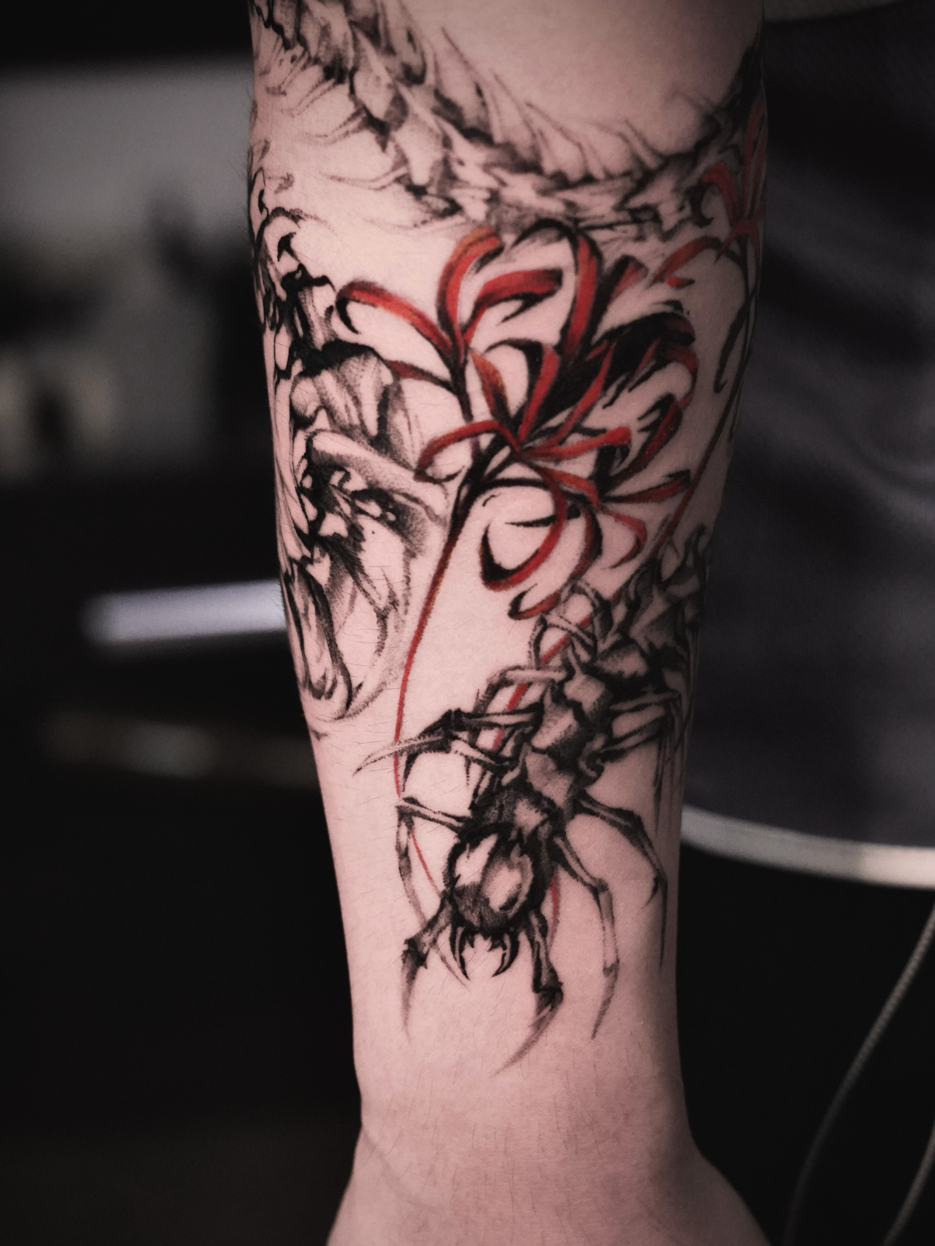 Tattoo by @dowoo_tattoo — black_and_grey, realism