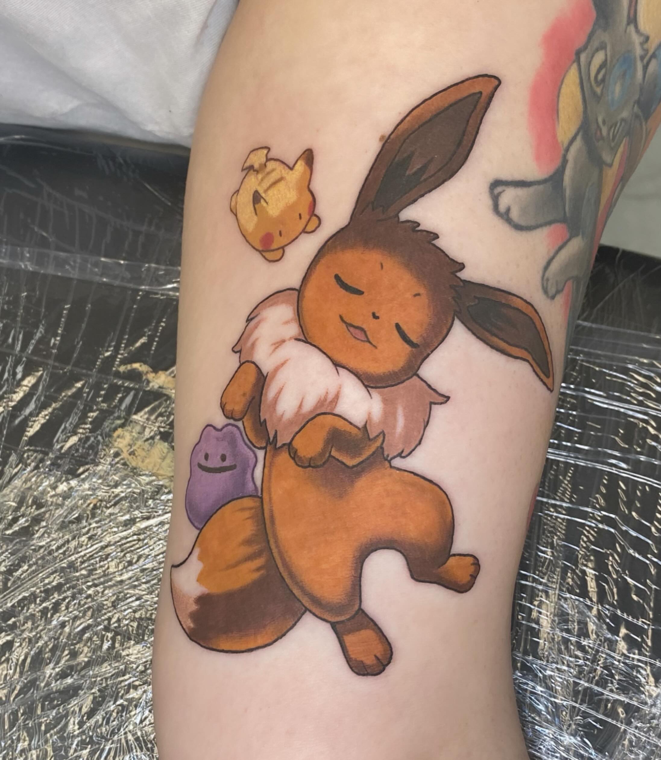 Tattoo by @gillygoatpokes — anime