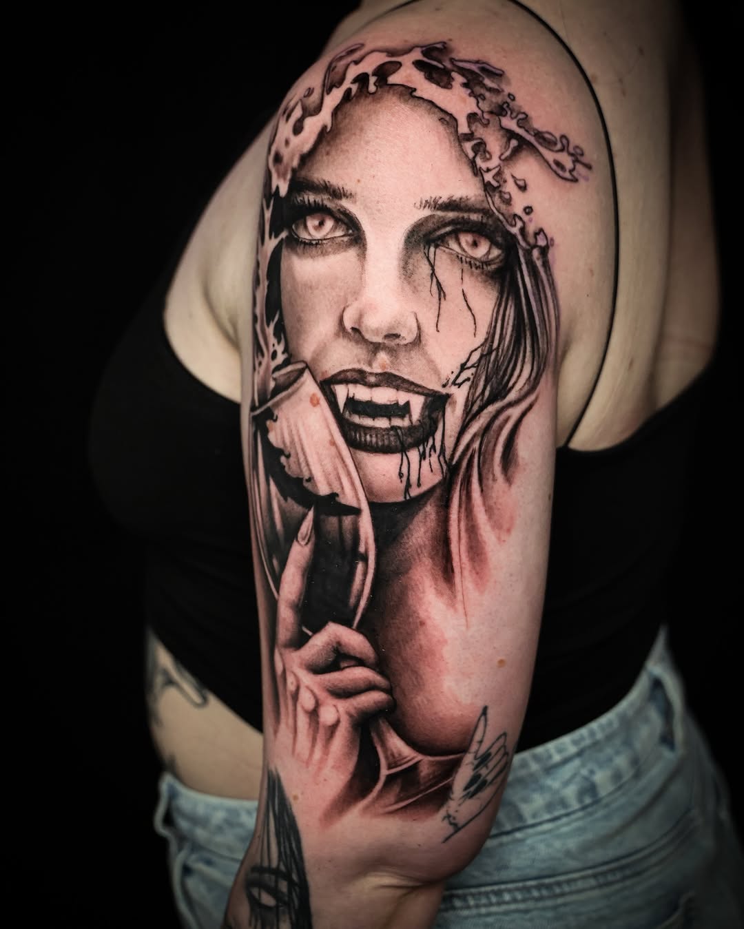Tattoo by @invadertiv — realism, dark_realism